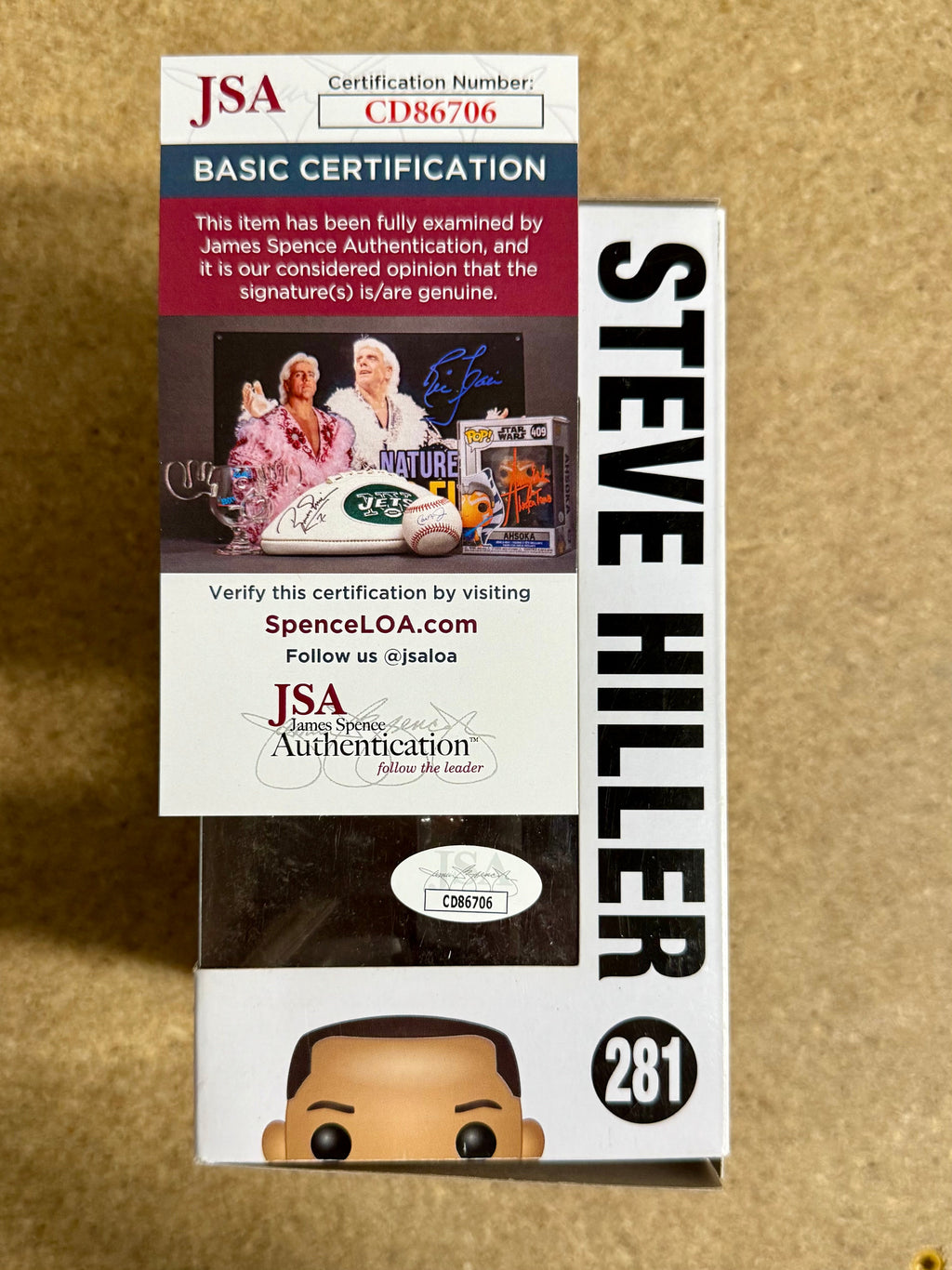 Will Smith Signed Steve Hiller Independence Day Funko Pop! #281 With JSA COA