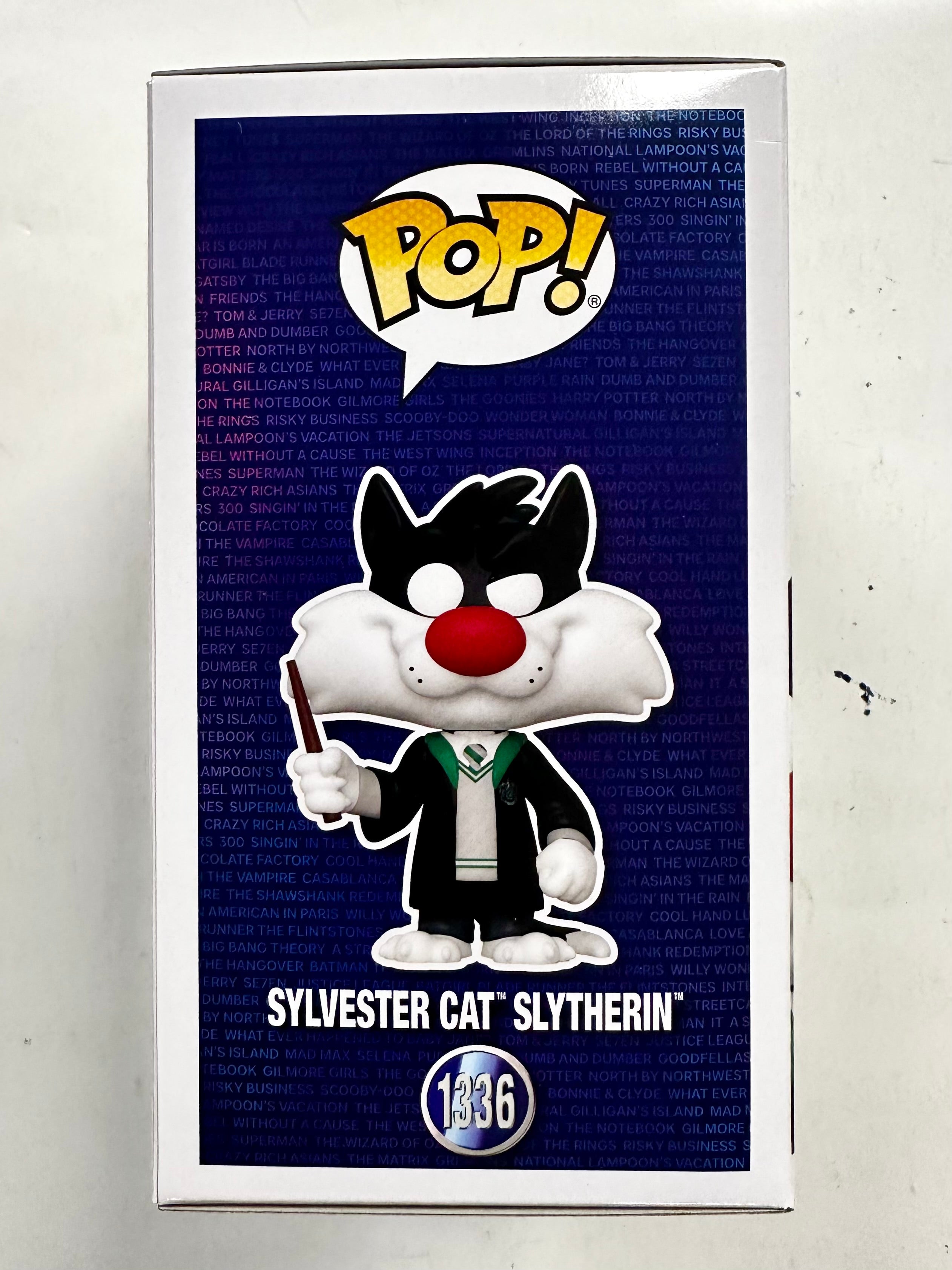 Funko Pop! Animation Slytherin Sylvester Cat #1336 Looney Tunes X Harry Potter NYCC 2023 Fall Con Exclusive