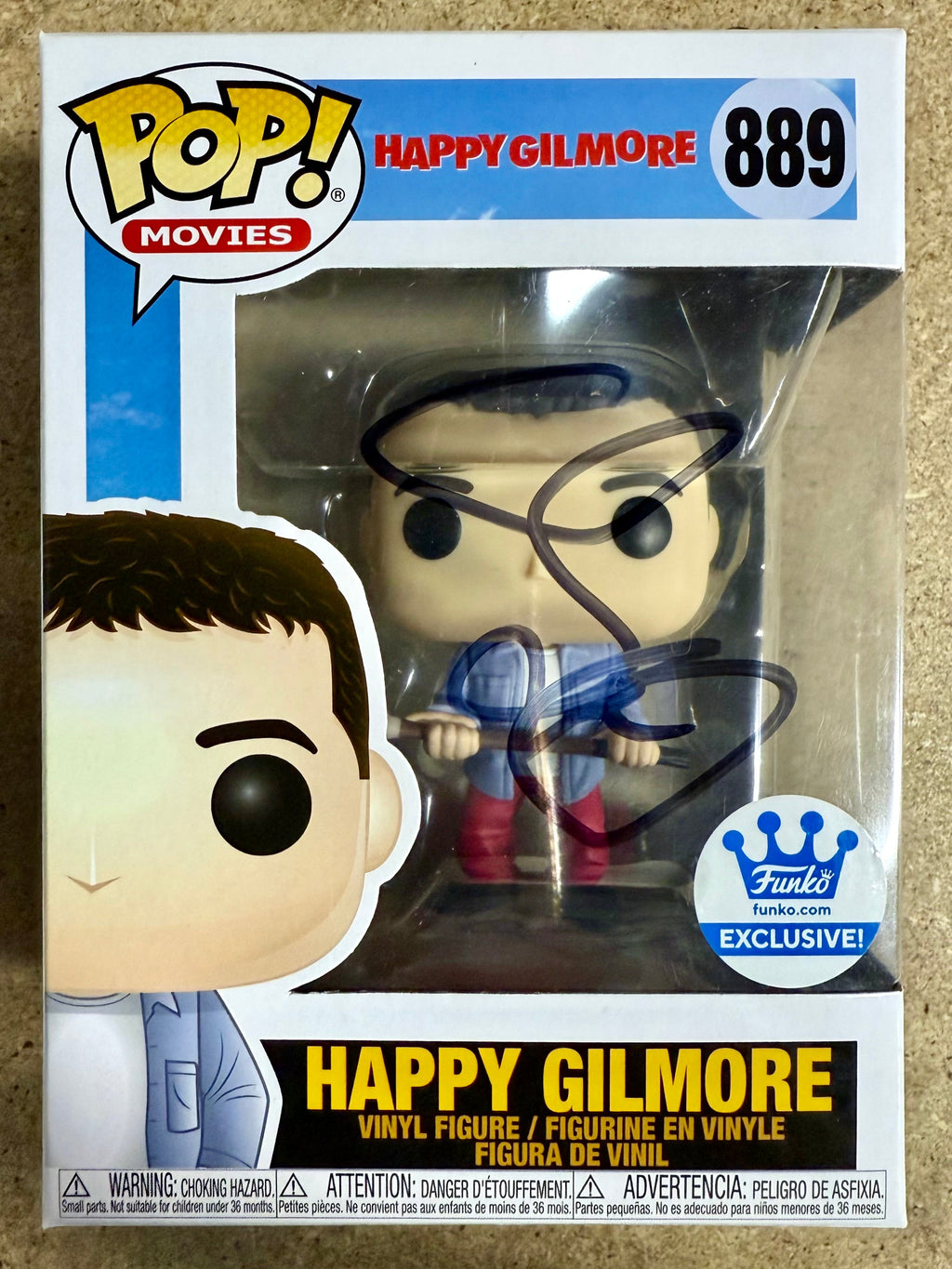 adam-sandler-signed-happy-gilmore-putter-funko-pop-889-exclusive-w-jsa-coa