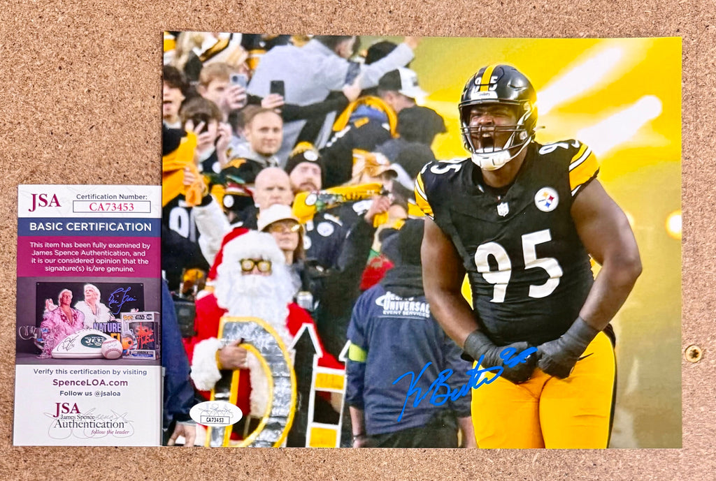 Keeanu Benton Signed Autographed NFL Pittsburgh Steelers 8x10 Photo JSA COA