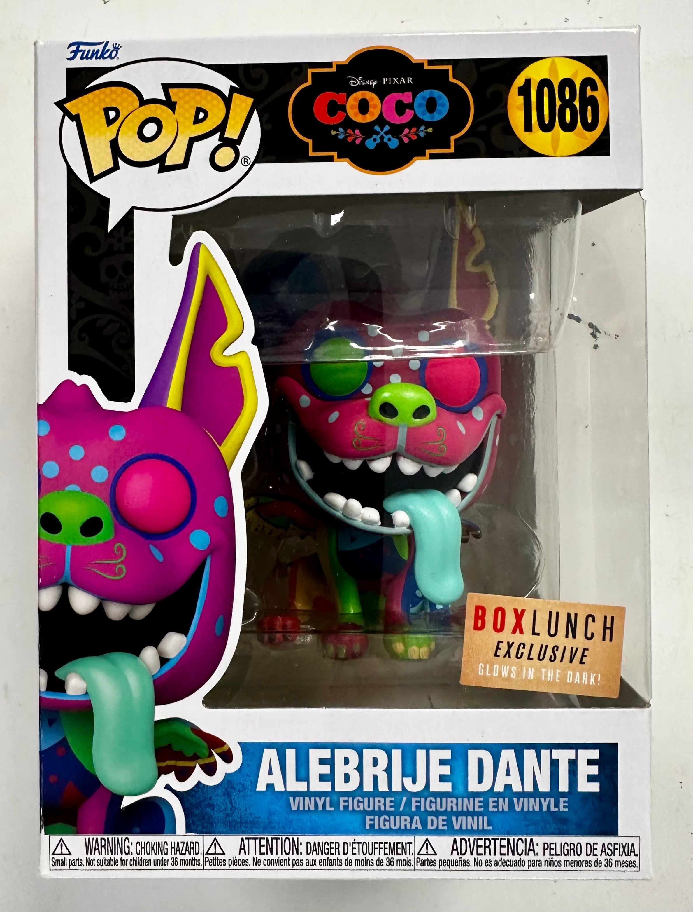 Funko Pop! Disney Glow Alebrije Dante (Spirit Creature) #1086 Coco BL Exclusive