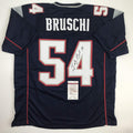 autographed-signed-tedy-bruschi-new-england-blue-football-jersey-jsa-coa