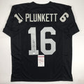 autographed-signed-jim-plunkett-oakland-black-football-jersey-jsa-coa