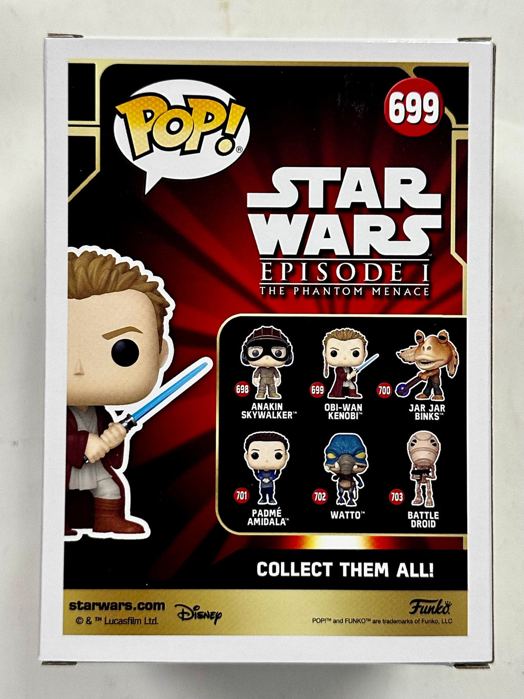 Funko Pop! Star Wars Young Obi-Wan Kenobi W/ Lightsaber #699 The Phantom Menace
