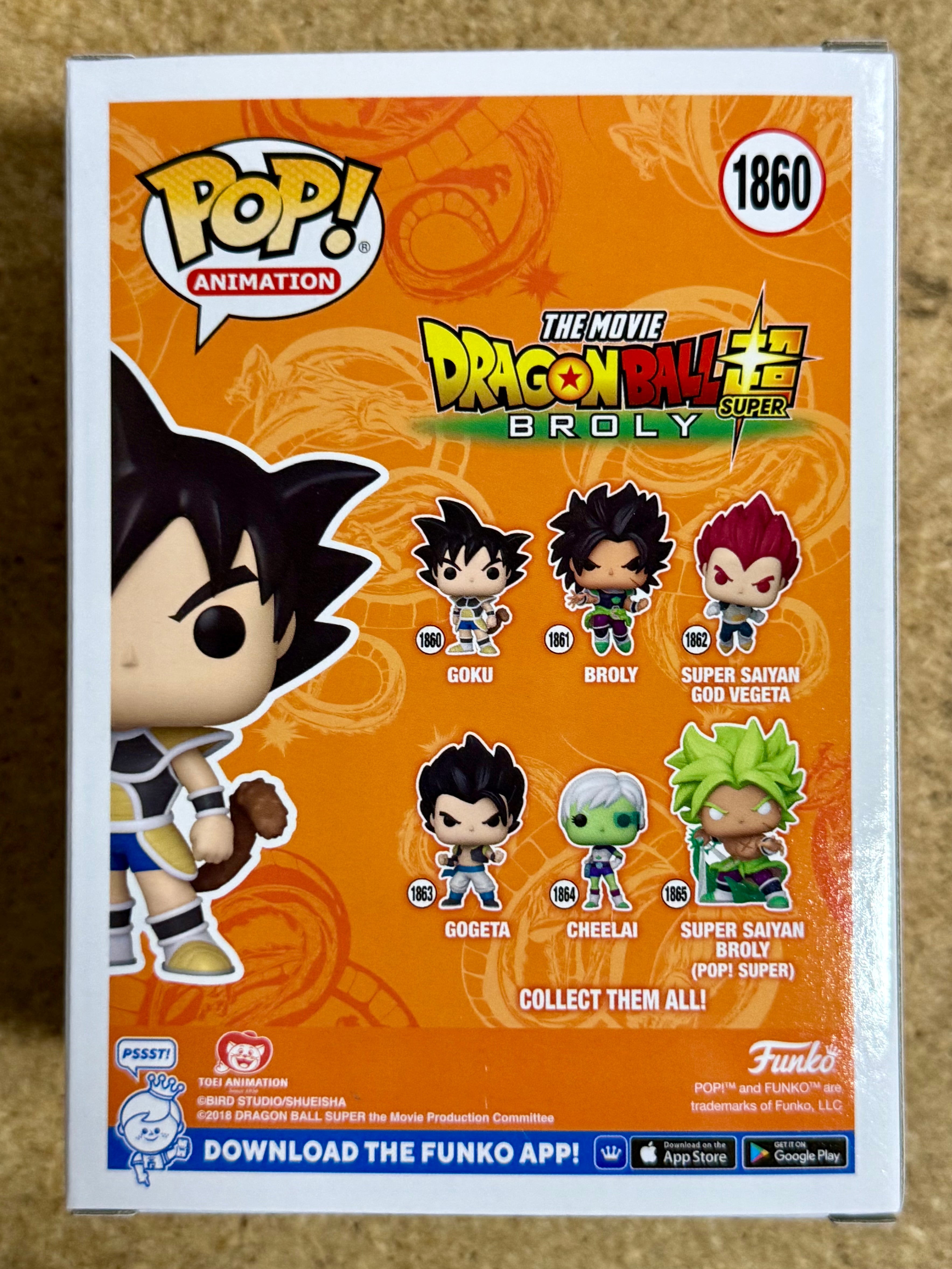 Funko Pop! Animation Goku #1860 Dragon Ball Super Broly The Movie 2024
