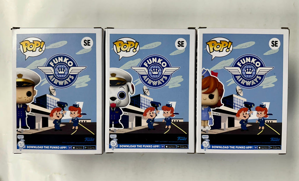 Funko Pop! Freddy, Franny & First Officer Proto #SE C2E2 2024 Airways Exclusive