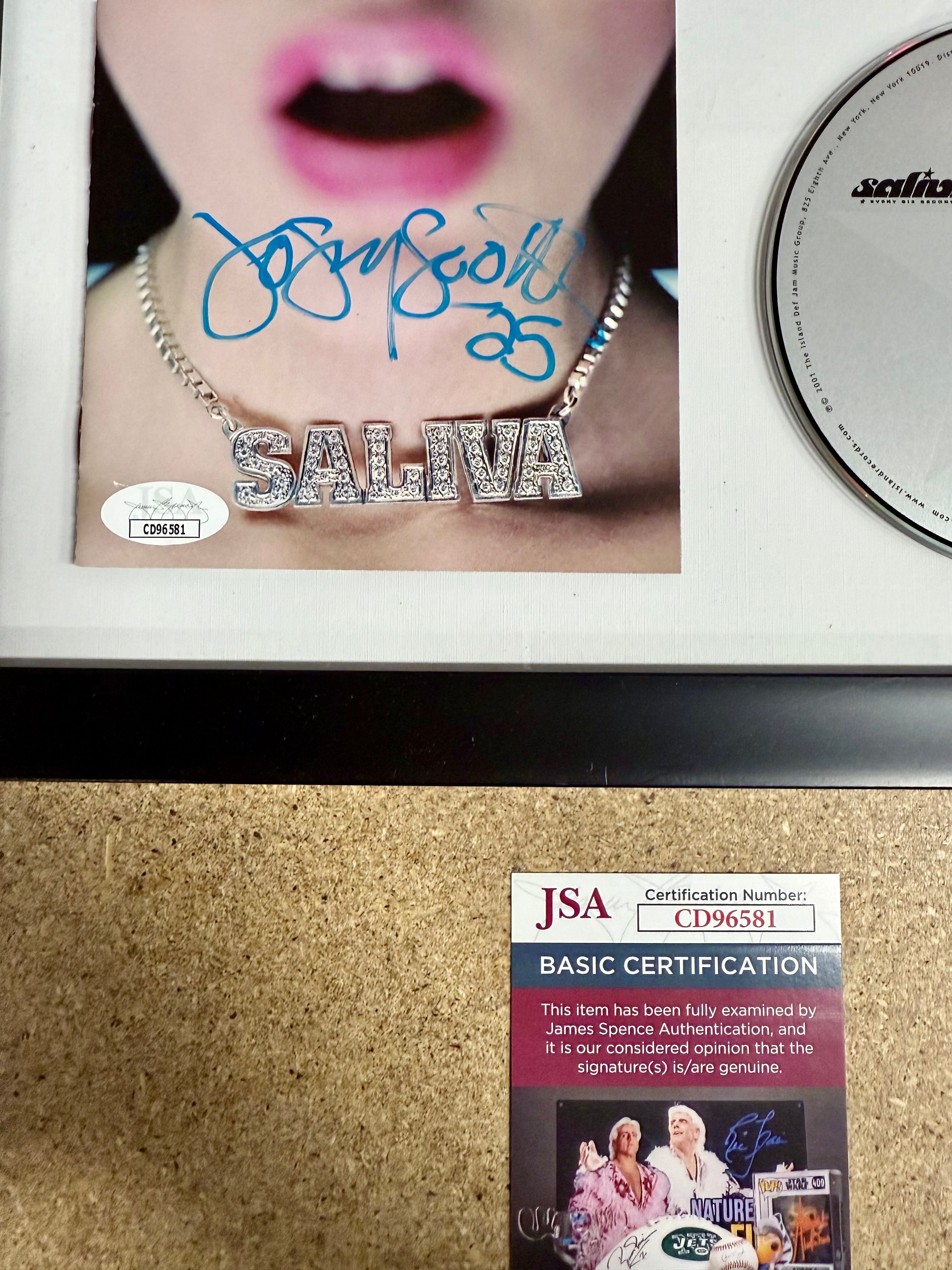OG Josey Scott Signed Saliva “Every Six Seconds” (2001) Framed CD With JSA COA