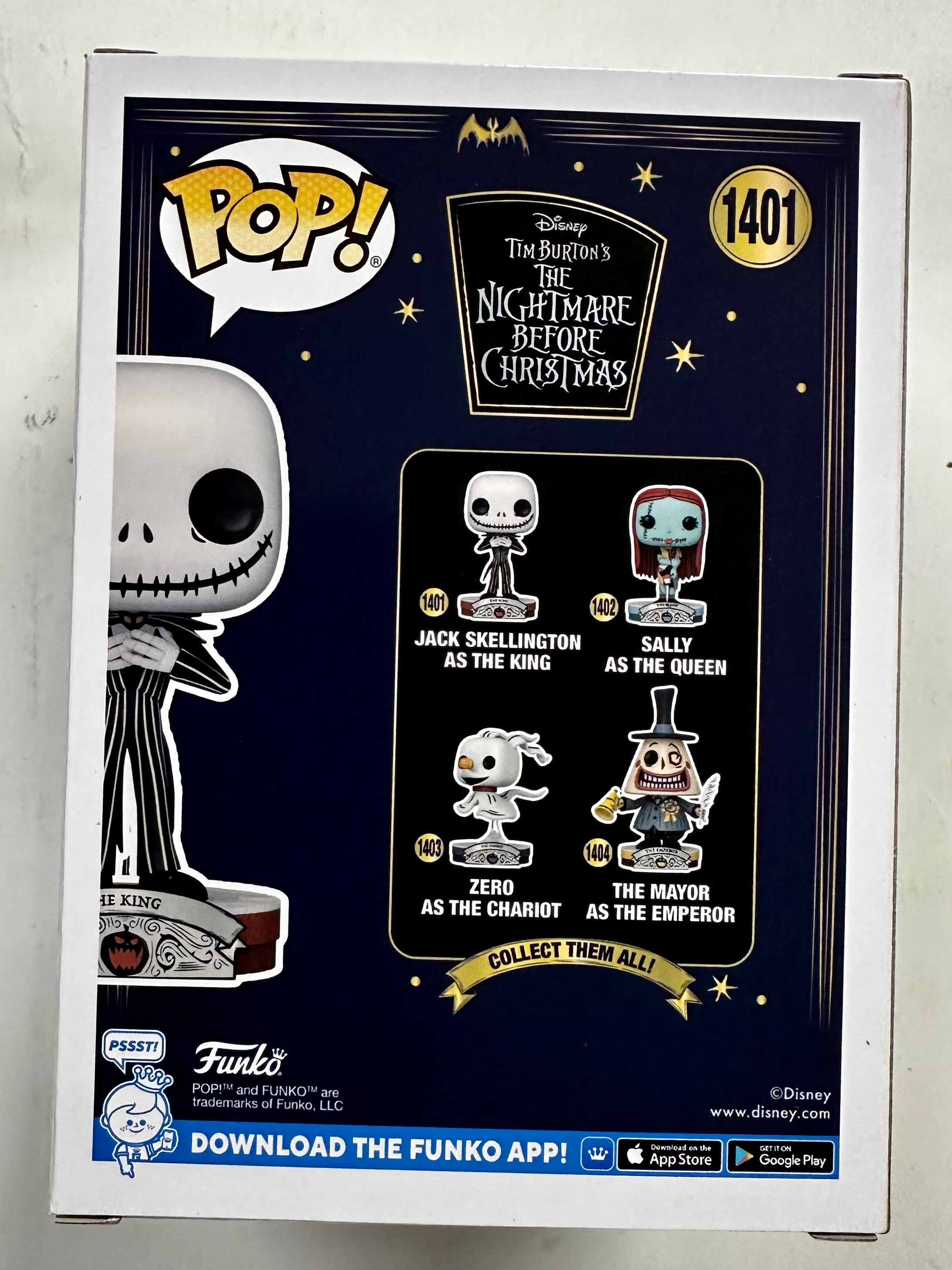Funko Pop! Disney Jack Skellington As The King #1401 Nightmare Christmas 2023