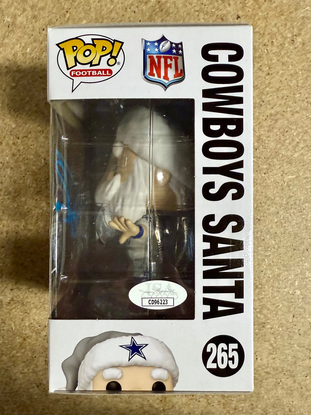 Tony Romo Signed NFL Santa Dallas Cowboys Exclusive Funko Pop! #265 JSA COA READ