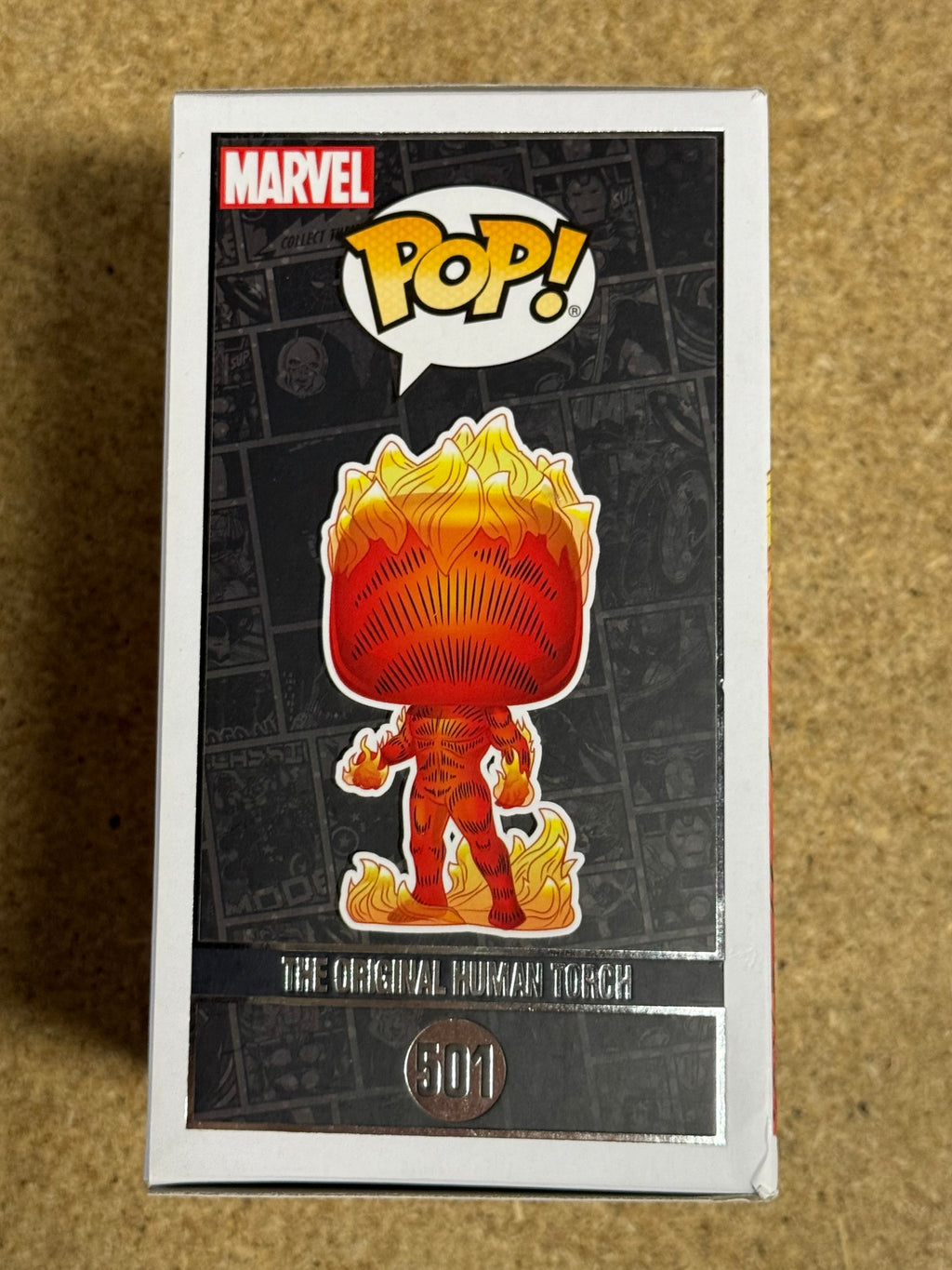 brian-austin-green-signed-fantastic-four-original-human-torch-501-funko-pop-with-psa-coa