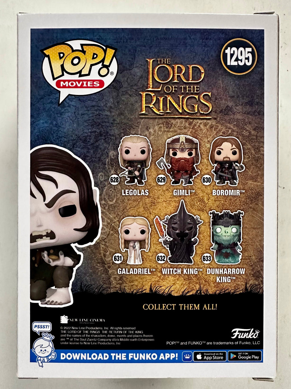 andy-serkis-signed-smeagol-lord-of-the-rings-2022-funko-pop-1295-with-jsa-coa