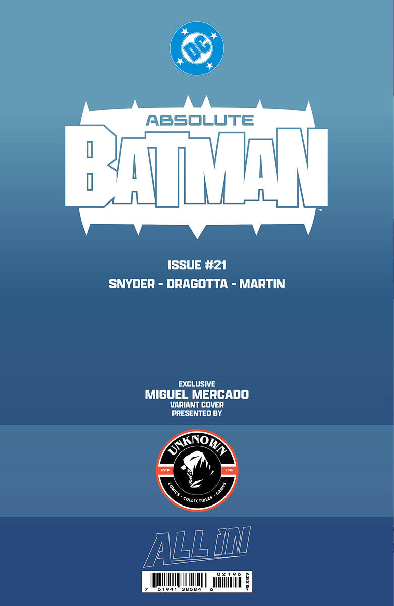 [FOIL] ABSOLUTE BATMAN #21 MIGUEL MERCADO EXCLUSIVE VIRGIN VAR (06/17/2026) (Copy)