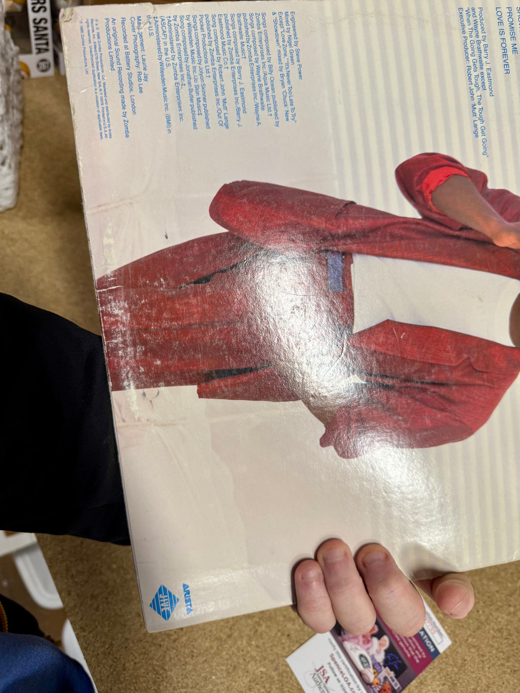 billy-ocean-signed-autographed-love-zone-1986-vinyl-with-jsa-coa