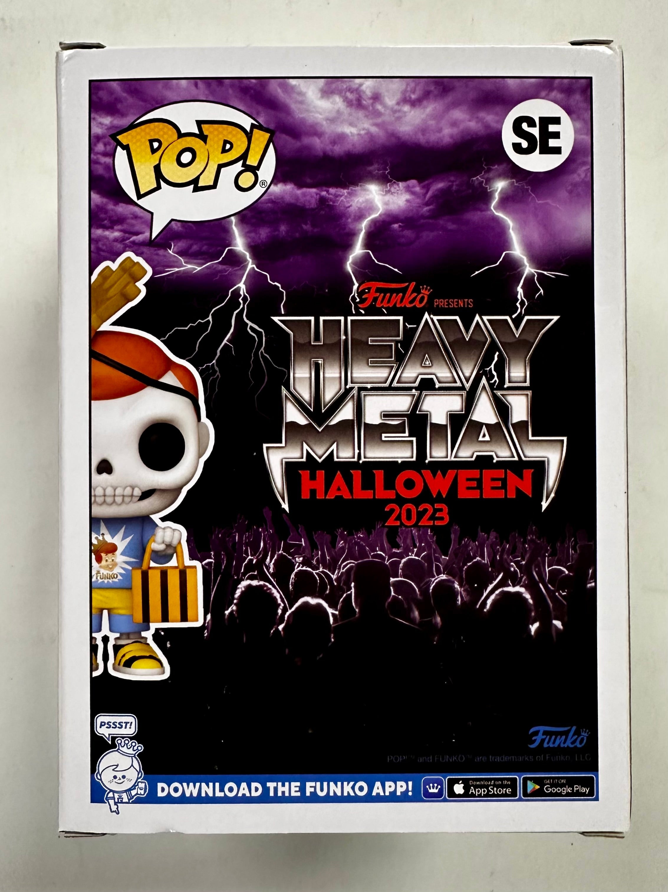 Funko Pop! Freddy Bones #SE Heavy Metal Halloween NYCC 2023 Fall Con Exclusive