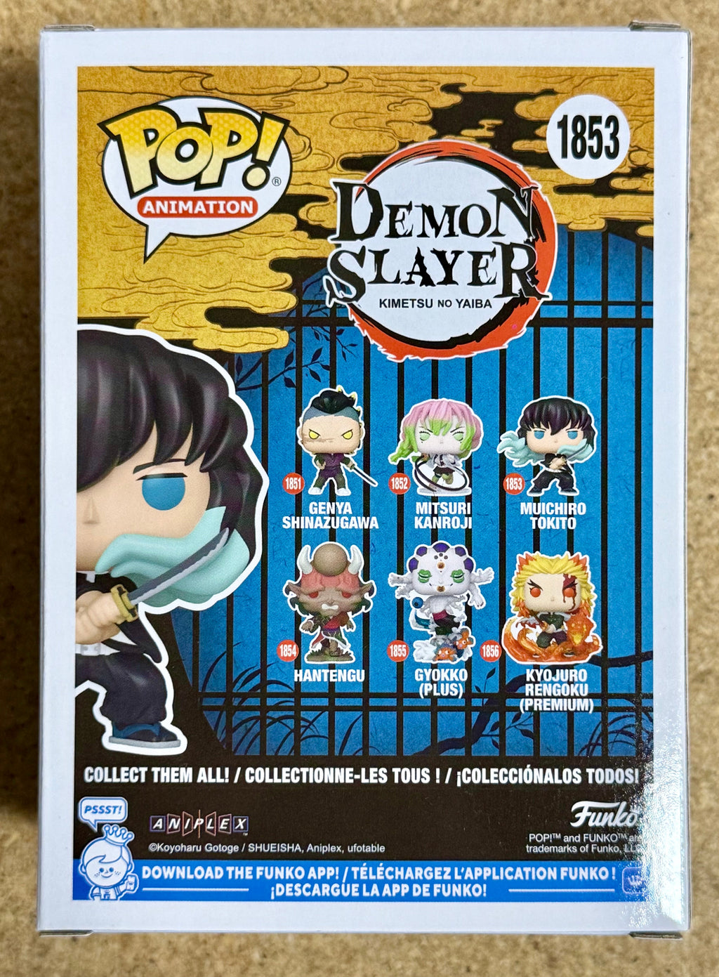 Funko Pop! Animation Muichiro Tokito #1853 Demon Slayer 2024 Mist Hashira