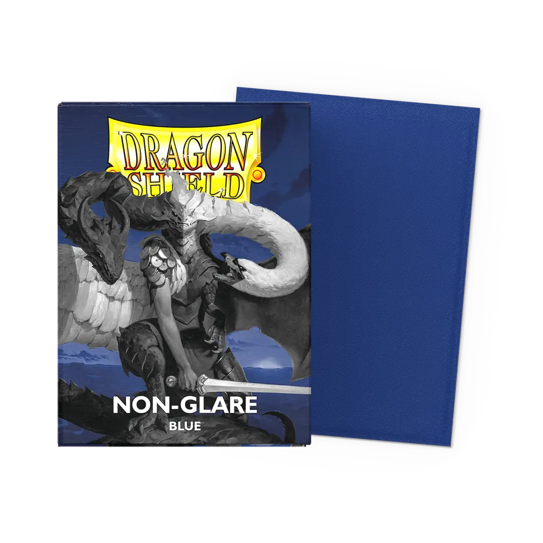 blue-non-glare-matte-sleeves-standard-size