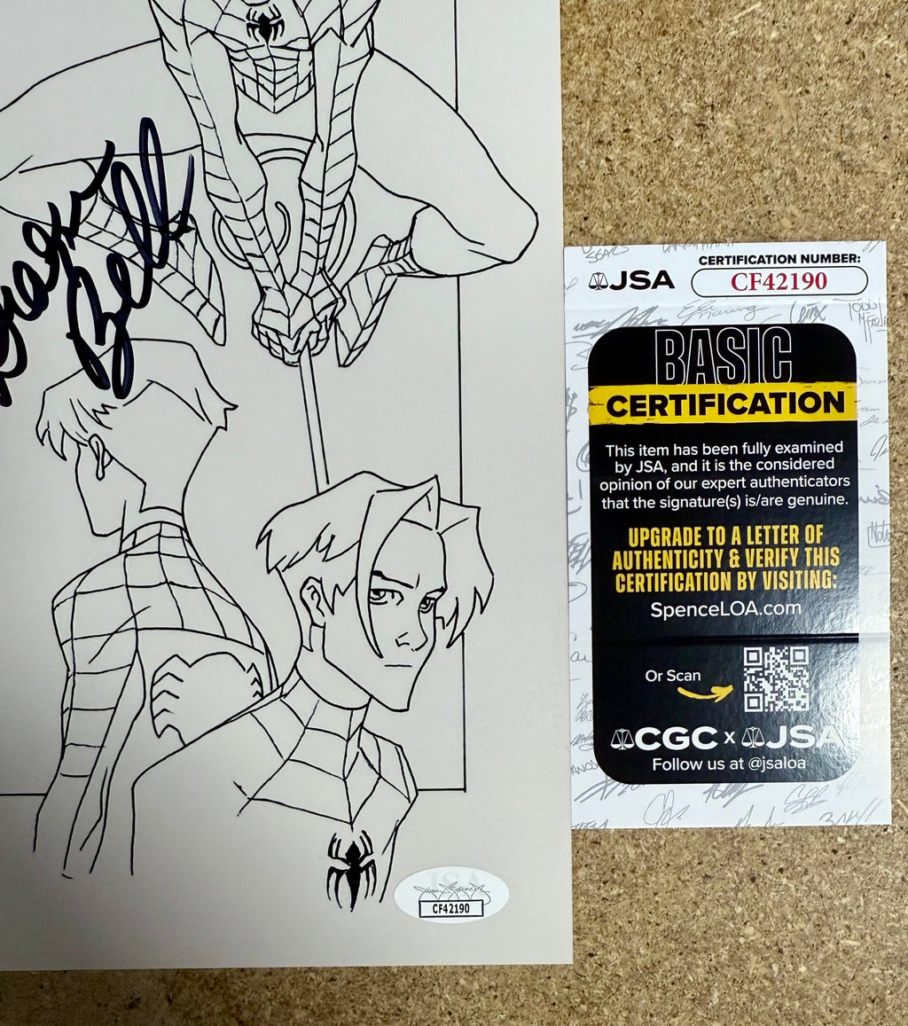 Drake Bell Signed Autographed Disney XD Ultimate Spider-Man 8x10 Photo JSA COA