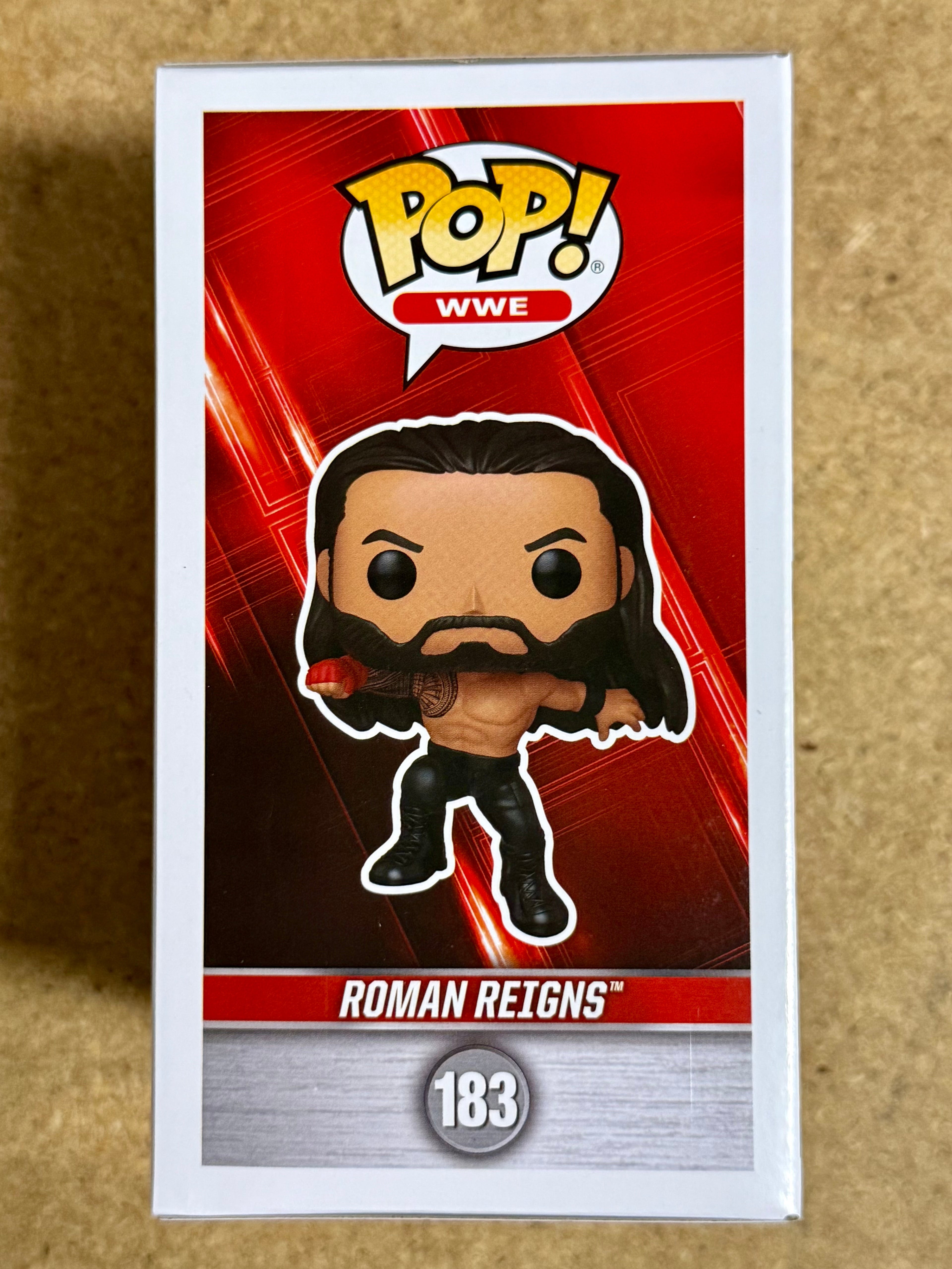 Funko Pop! WWE Roman Reigns (Superman Punch) #183 Wrestler Tribal Chief OTC 2025