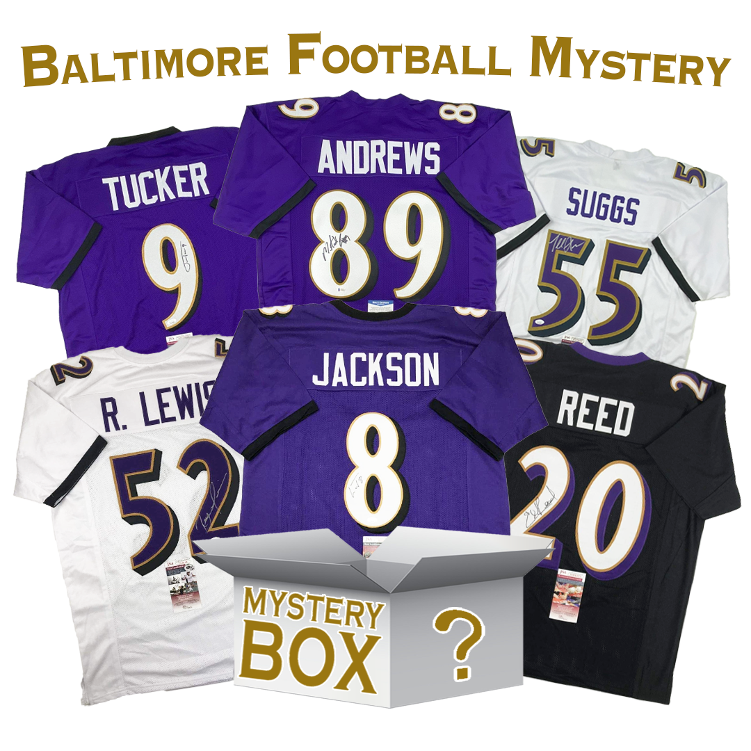 autographed-signed-baltimore-football-jersey-mystery-box-with-psa-jsa-or-beckett-coa