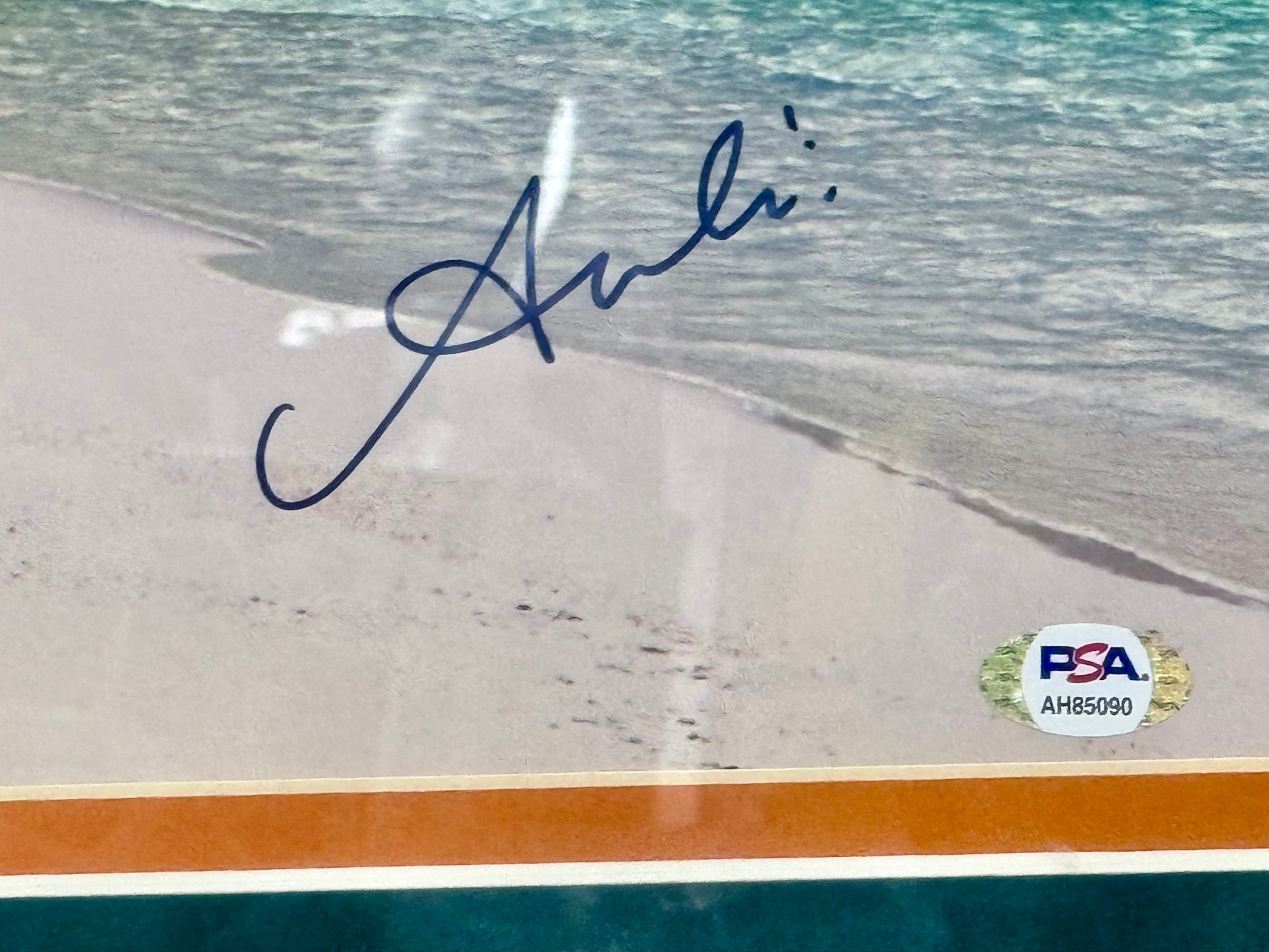 aulii-cravalho-signed-custom-framed-disney-moana-11x14-photo-with-jsa-coa
