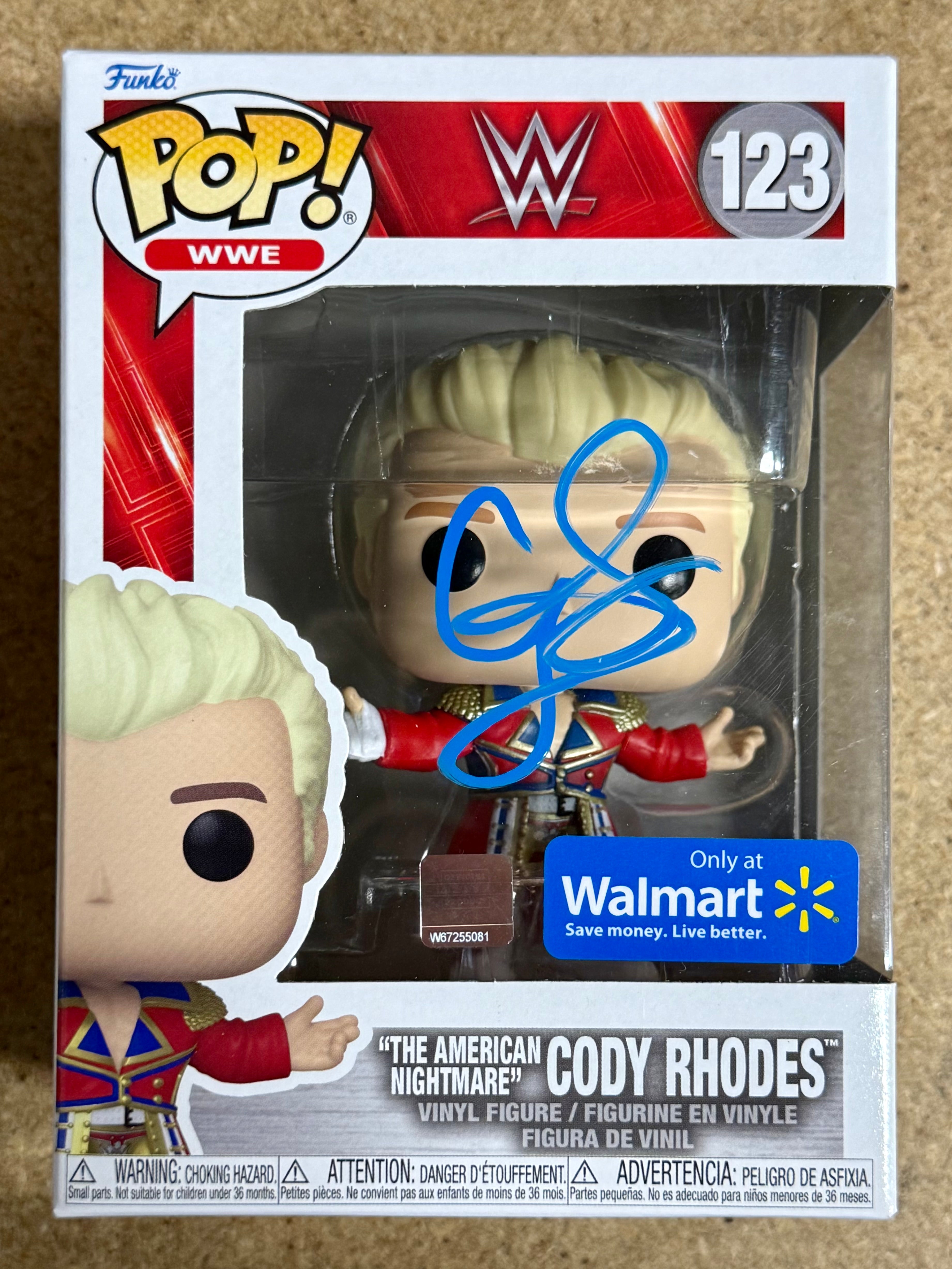 cody-rhodes-the-american-nightmare-wwe-signed-exclusive-funko-pop-123-with-jsa-coa