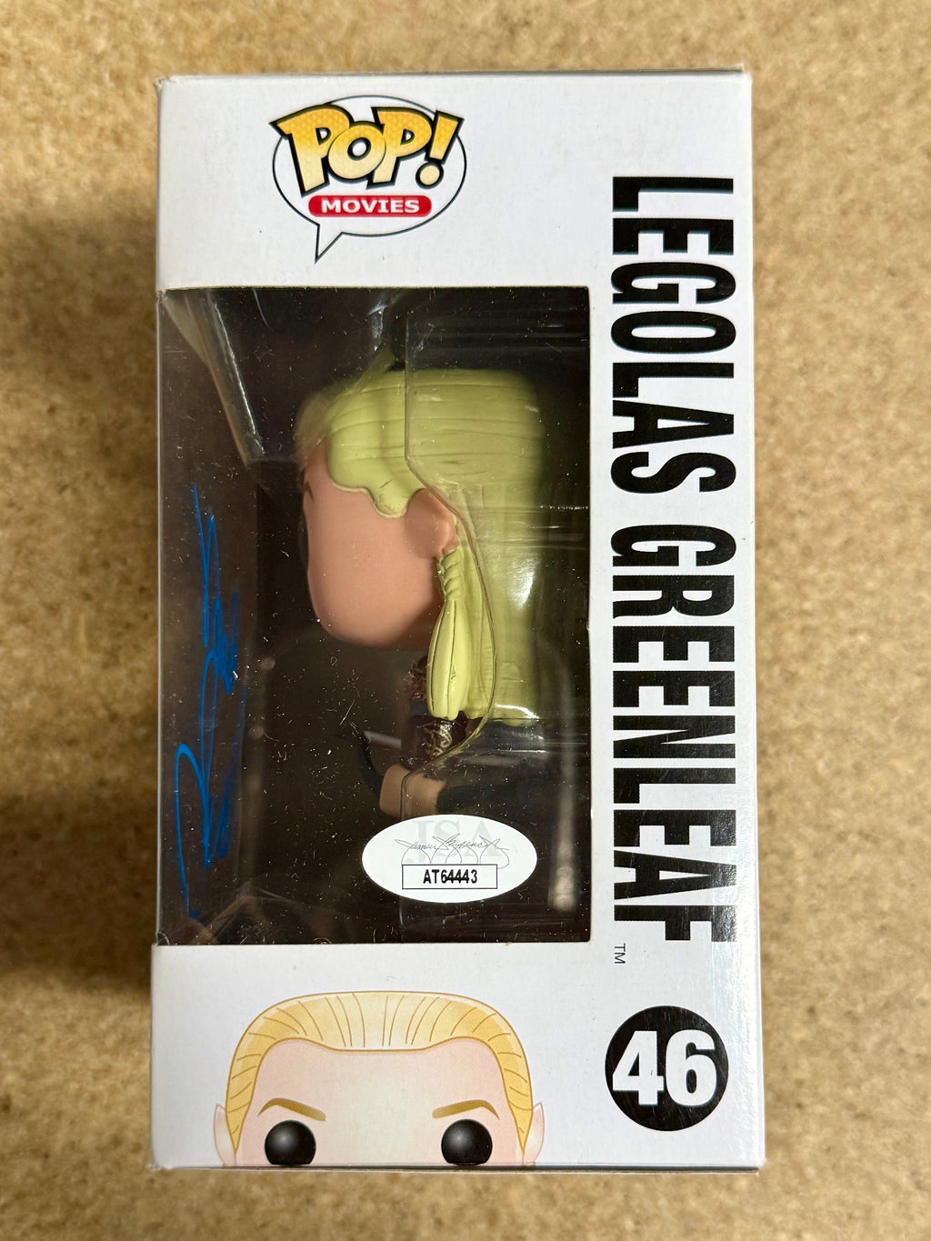 Orlando Bloom Signed Legolas Greenleaf Hobbit Vaulted Funko Pop! #46 With JSA COA