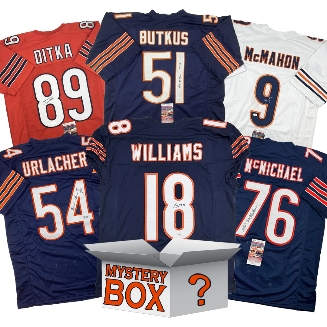 autographed-signed-chicago-football-jersey-mystery-box-with-psa-jsa-or-beckett-coa
