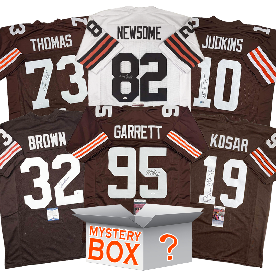 autographed-signed-cleveland-football-jersey-mystery-box-with-psa-jsa-or-beckett-coa