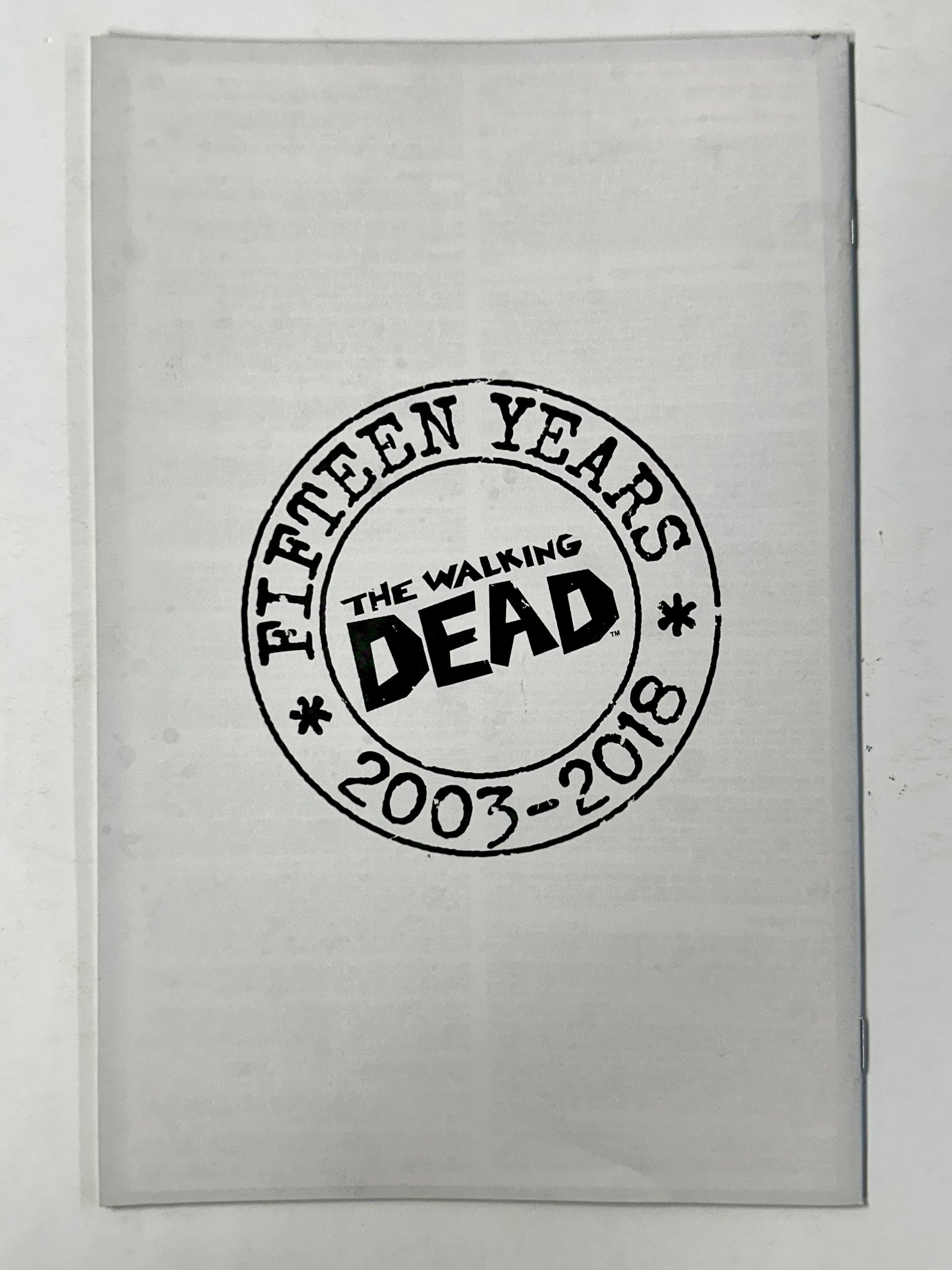 The Walking Dead #19 B&W Virgin Michonne 15th Anniversary Image Comics Campbell D