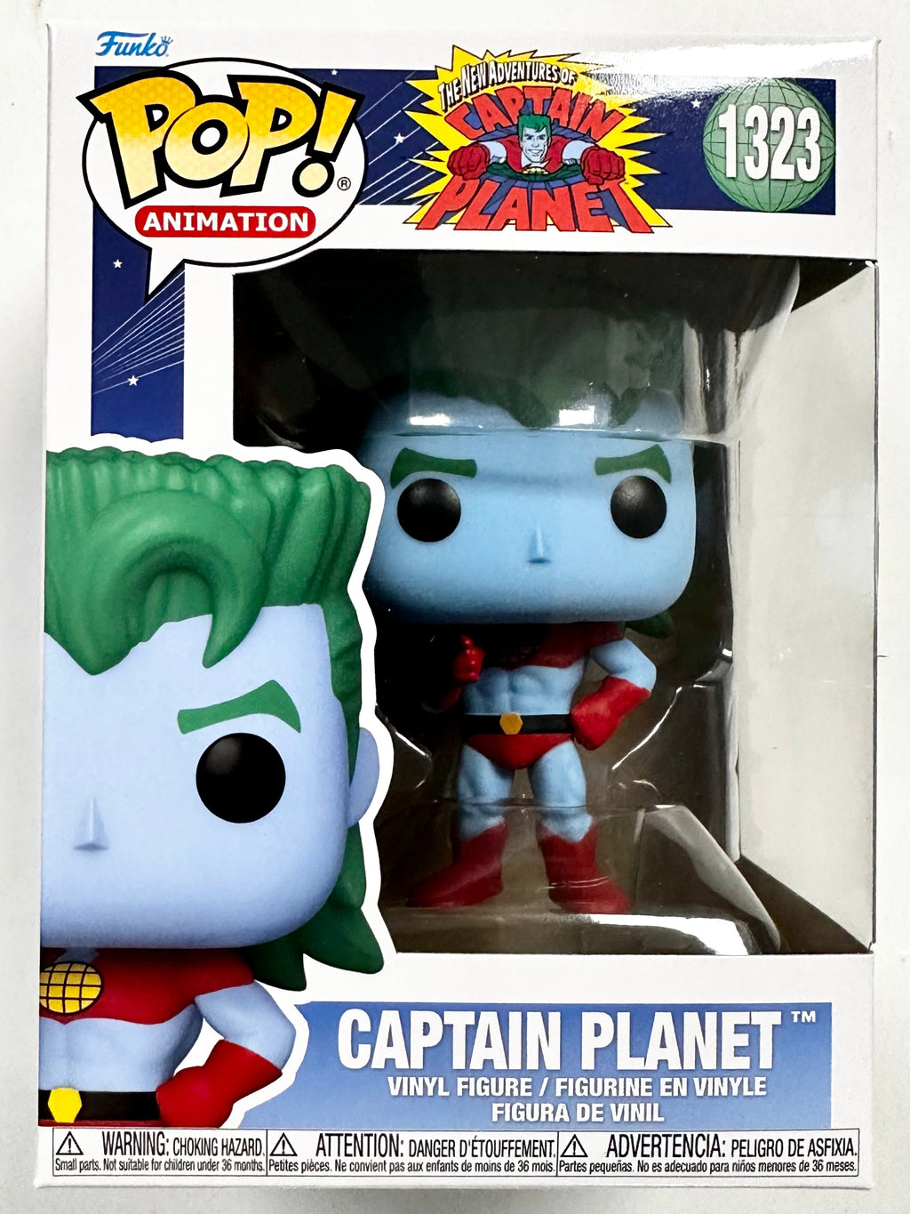 Funko Pop! Animation Captain Planet #1323 New Adventures Captain Planet 2023