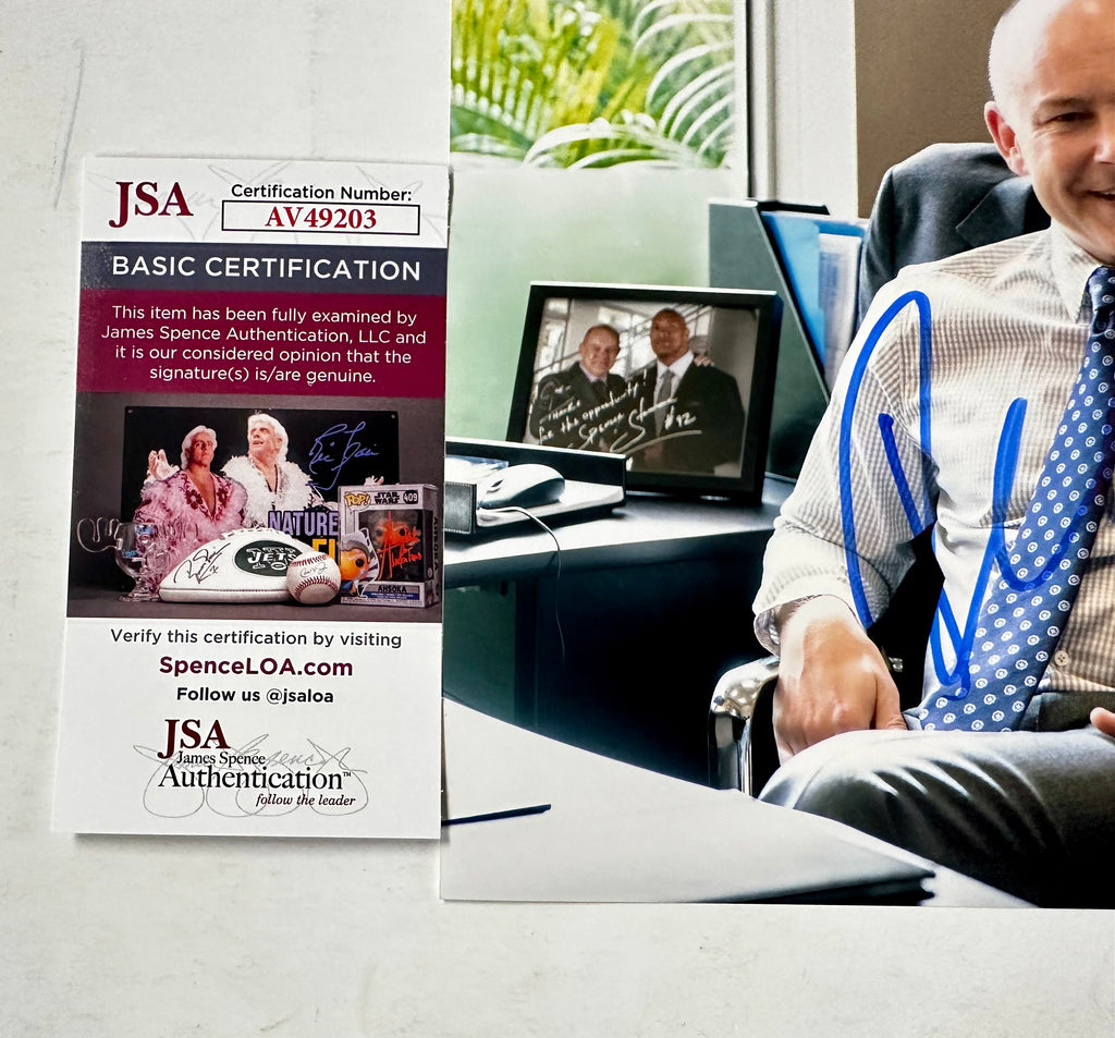 Rob Corddry Signed Joe Krutel HBO Ballers 8x10 Photo With JSA COA
