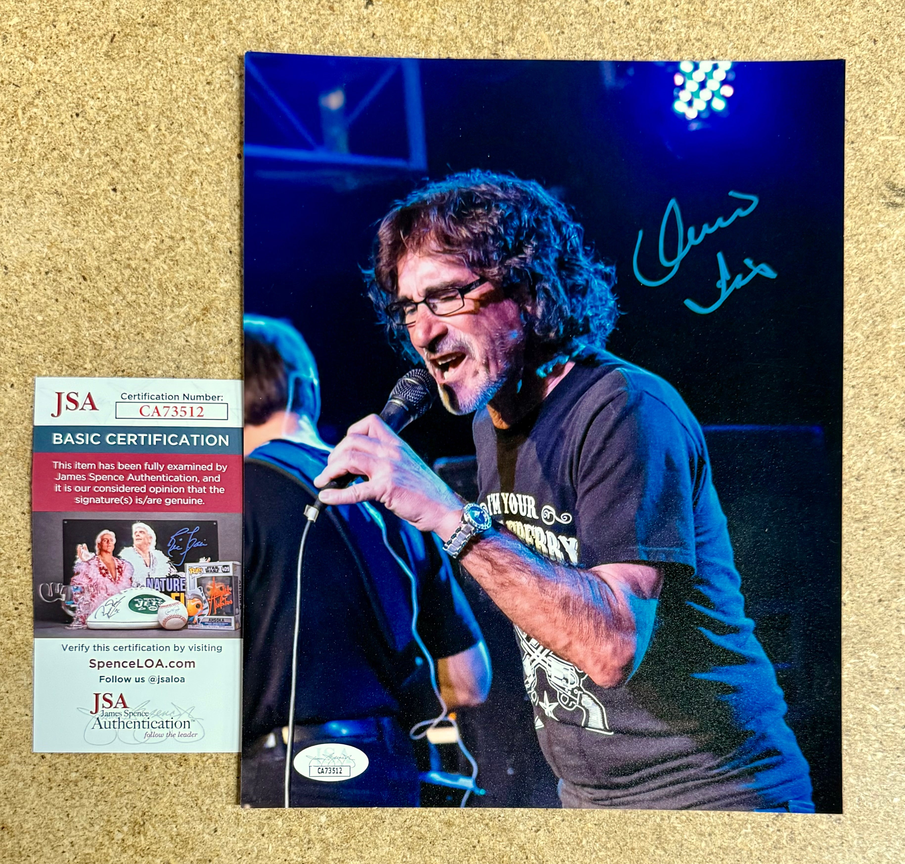 Pittsburgh Musician Donnie Iris “King Cool” Signed 8X10 Photo With JSA COA