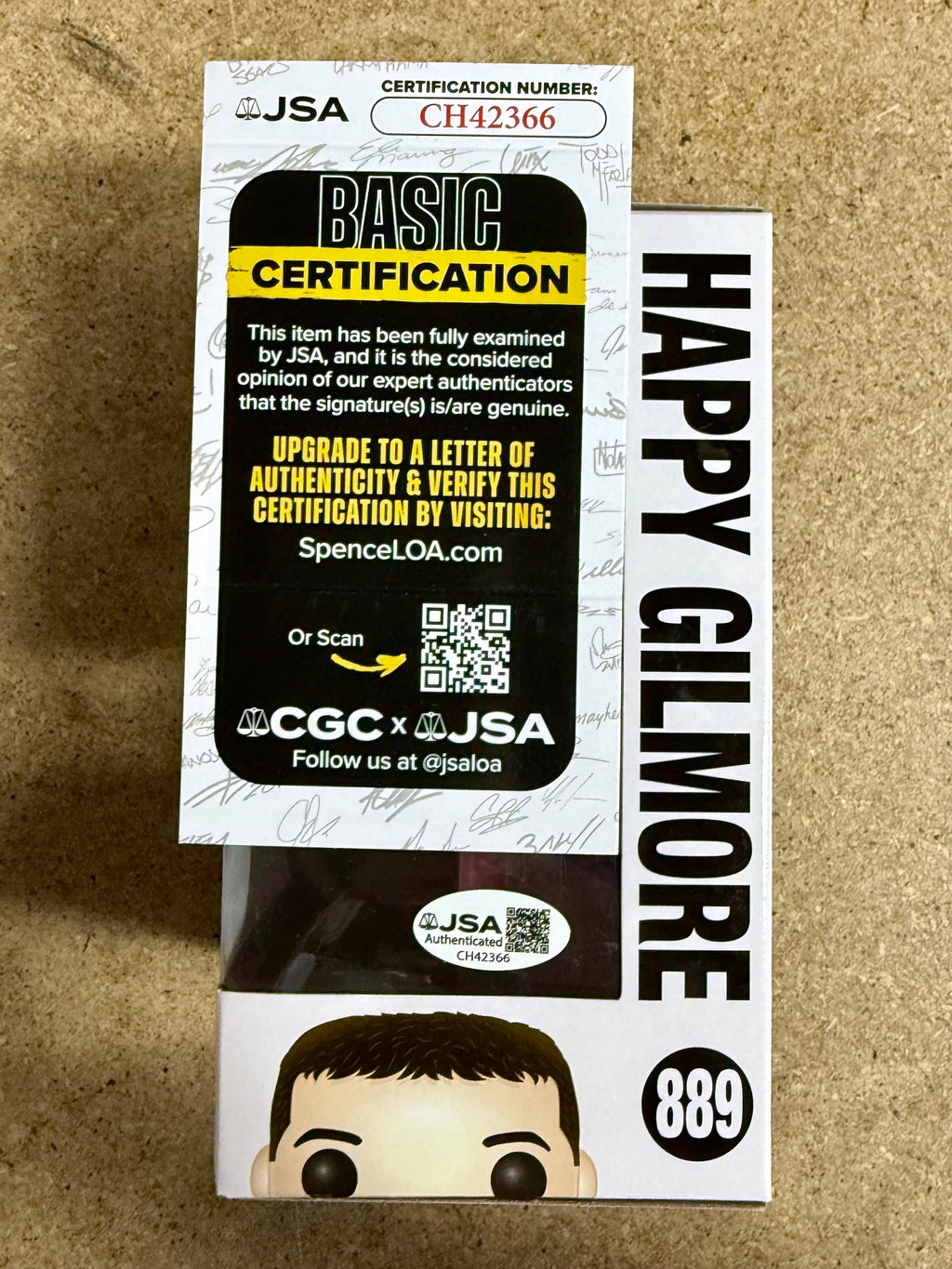 adam-sandler-signed-happy-gilmore-putter-funko-pop-889-exclusive-w-jsa-coa