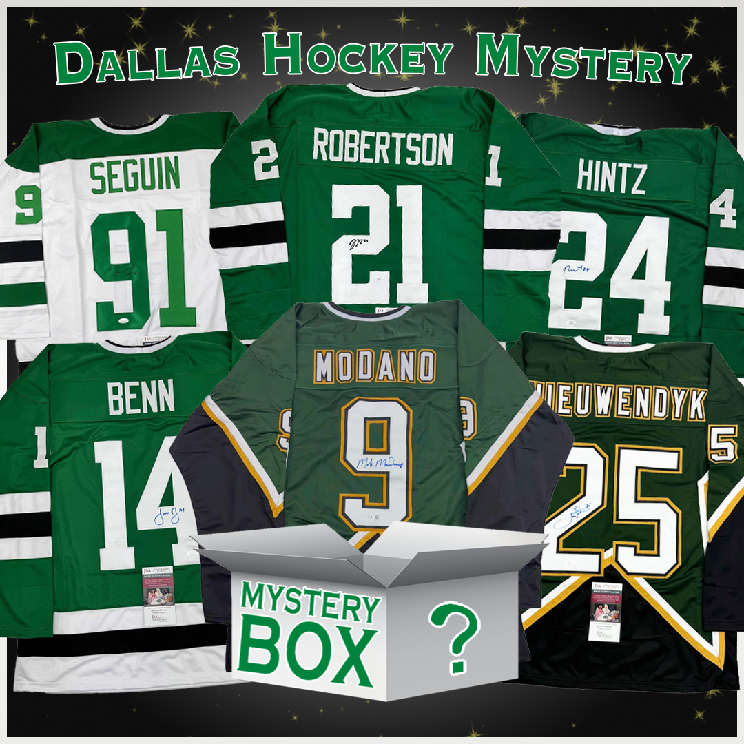 autographed-signed-dallas-hockey-jersey-mystery-box-with-psa-jsa-or-beckett-coa