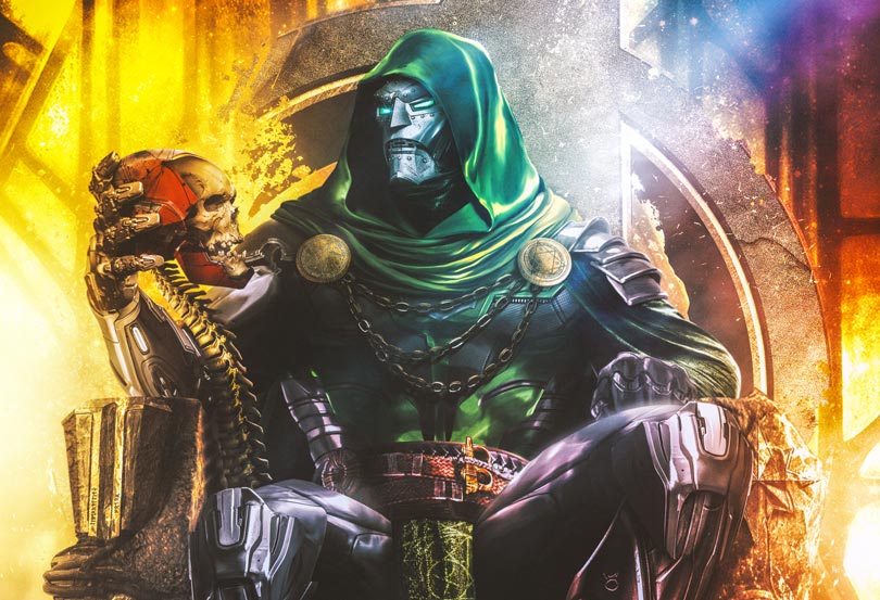Dr Doom 11x17 Color Foil Variant Print by Ultraraw26 Poster Ltd 25