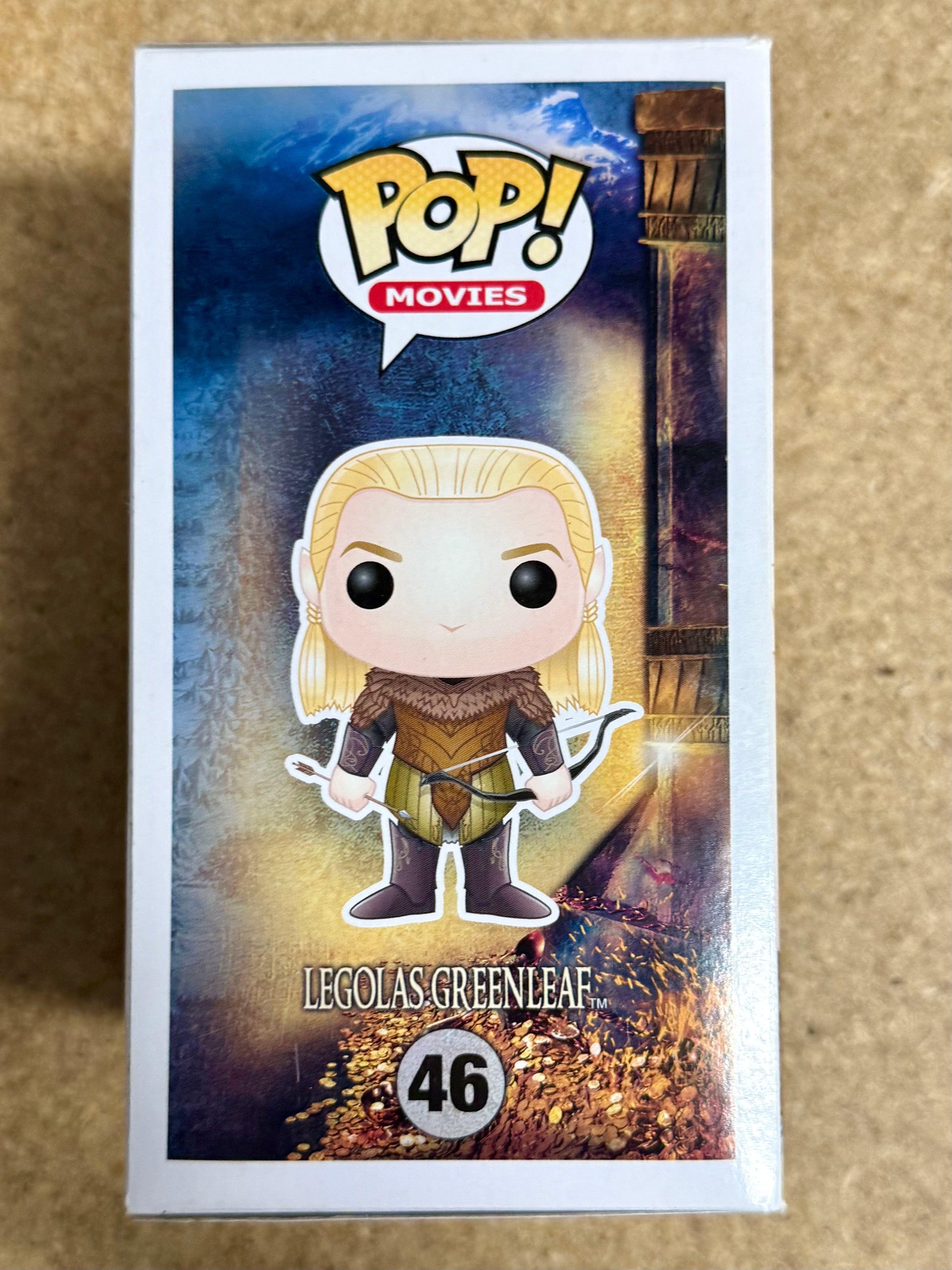 Orlando Bloom Signed Legolas Greenleaf Hobbit Vaulted Funko Pop! #46 With JSA COA