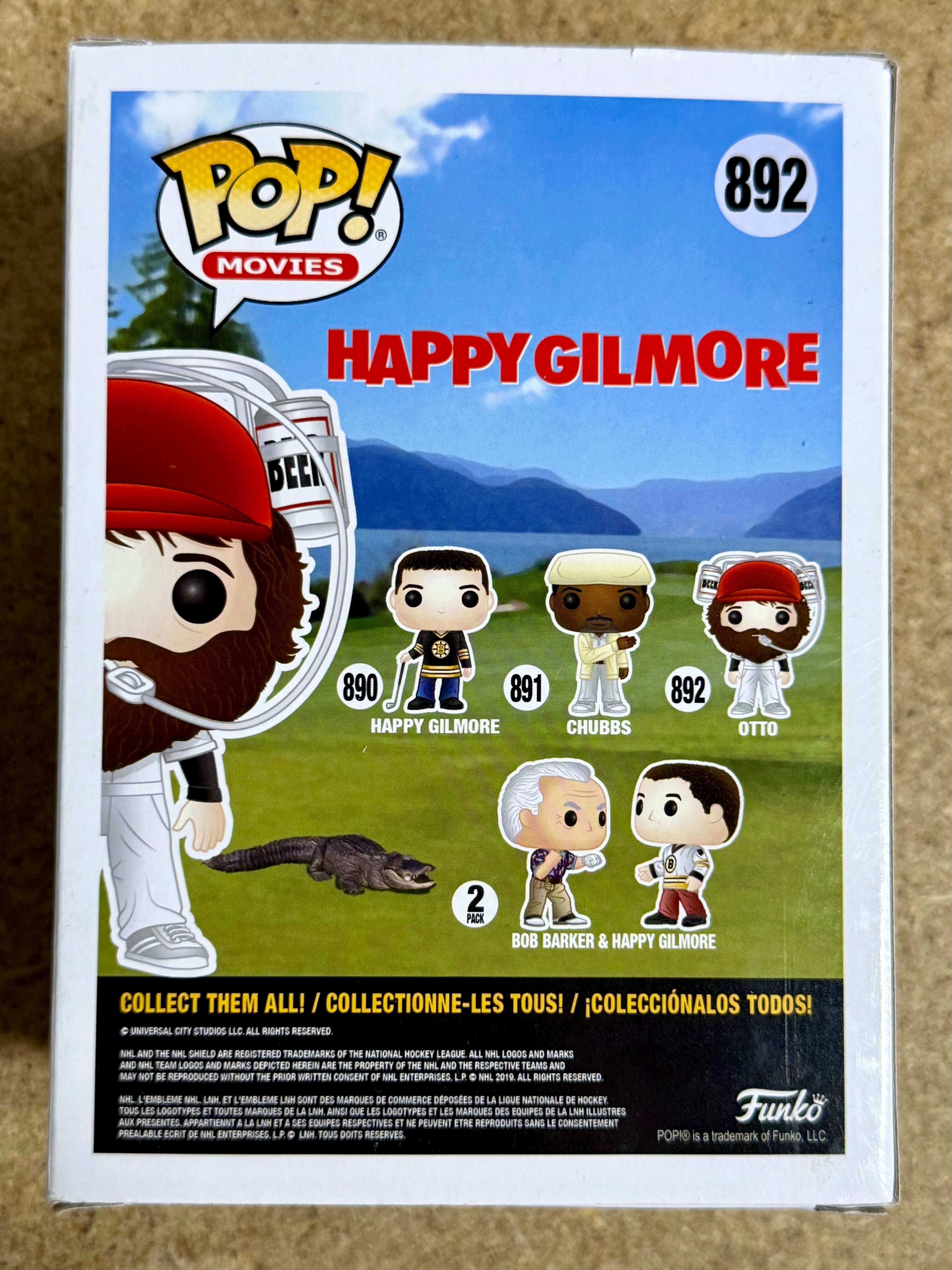 alan-covert-signed-funko-pop-movies-otto-892-happy-gilmore-caddy-with-jsa-coa