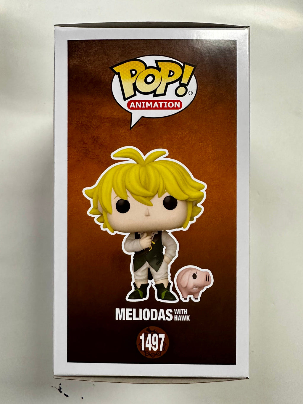 Funko Pop Animation Meliodas With Hawk #1497 Seven Deadly Sins Captain 2023