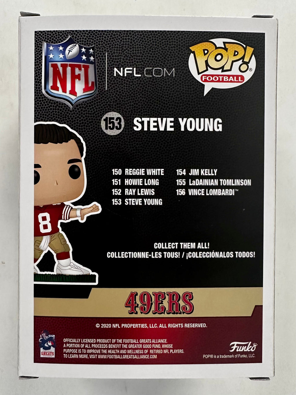 Funko Pop! Football Steve Young #153 NFL San Francisco QB Quarterback 2020