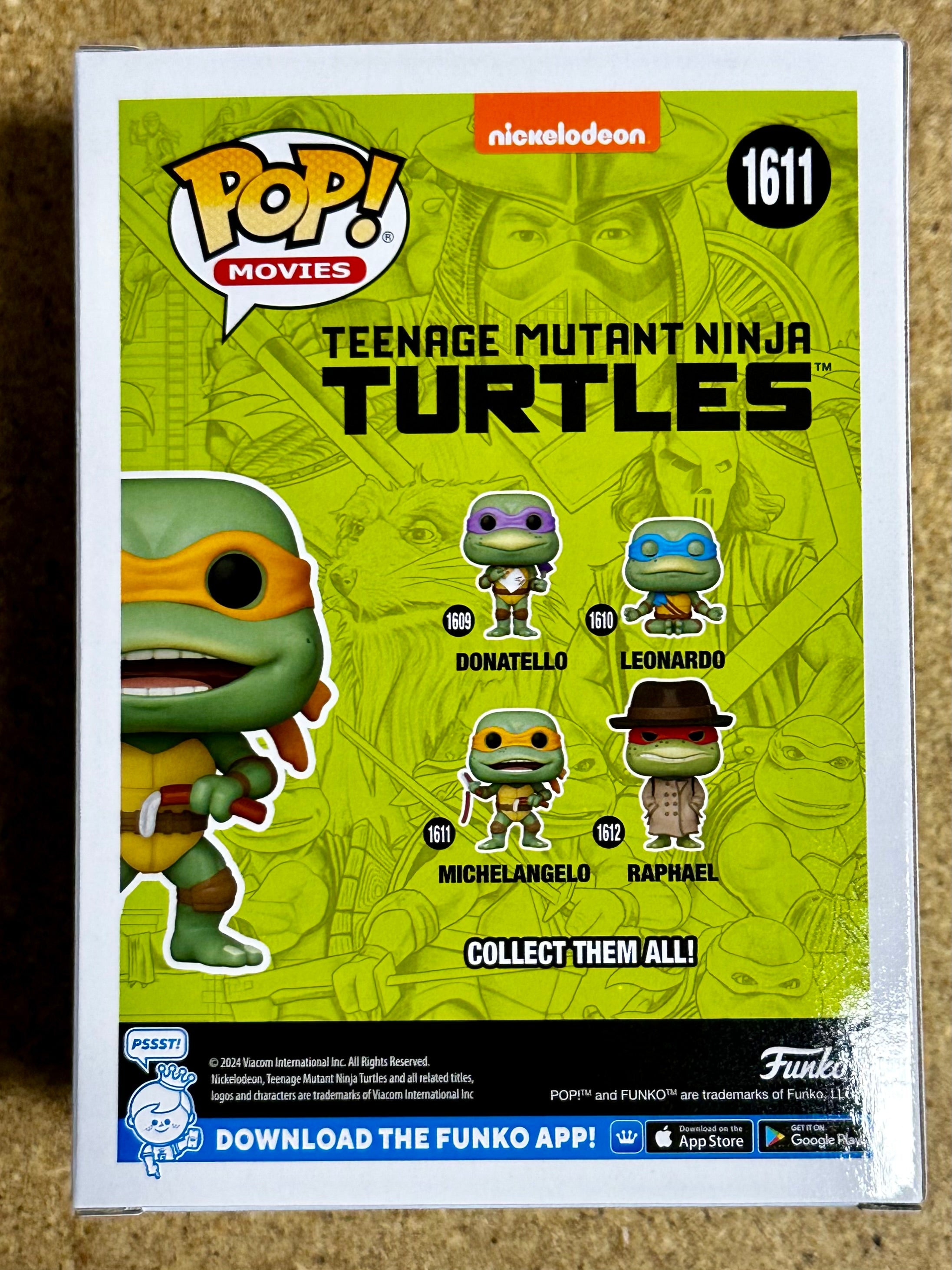 Funko Pop! Movies Michelangelo (Sausage Nunchucks) #1611 TMNT Ternage Mutant Ninja Turtles (1990)