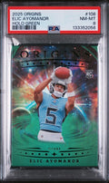 2025-panini-origins-holo-green-elic-ayomanor-108-1-5-rookie-rc-football-card-psa-8-nm-mt