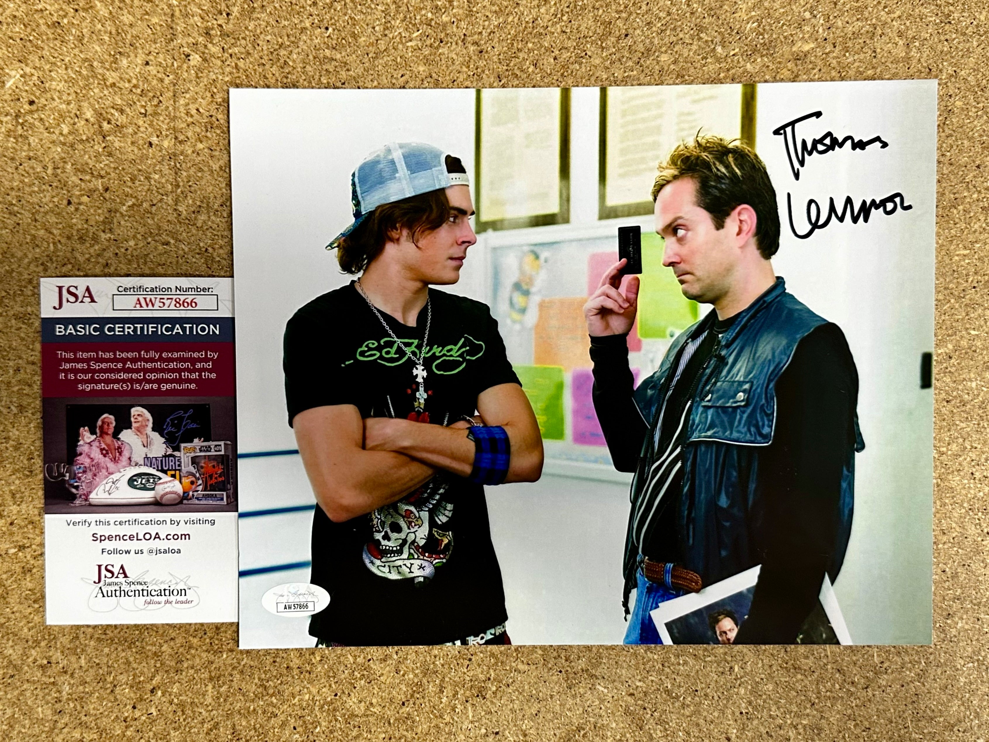 actor-thomas-lennon-signed-ned-gold-17-again-8x10-photo-with-jsa-coa