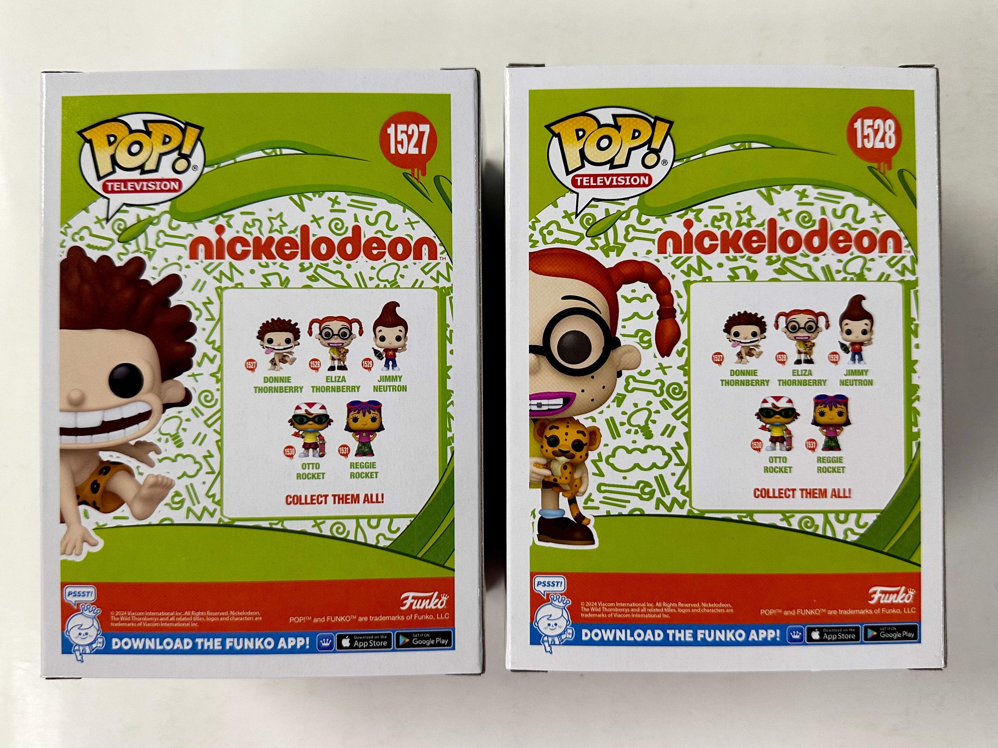 Funko Pop! Animation Donnie & Eliza Thornberry #1527 & #1528 Wild Thornberrys 2024 Nickelodeon