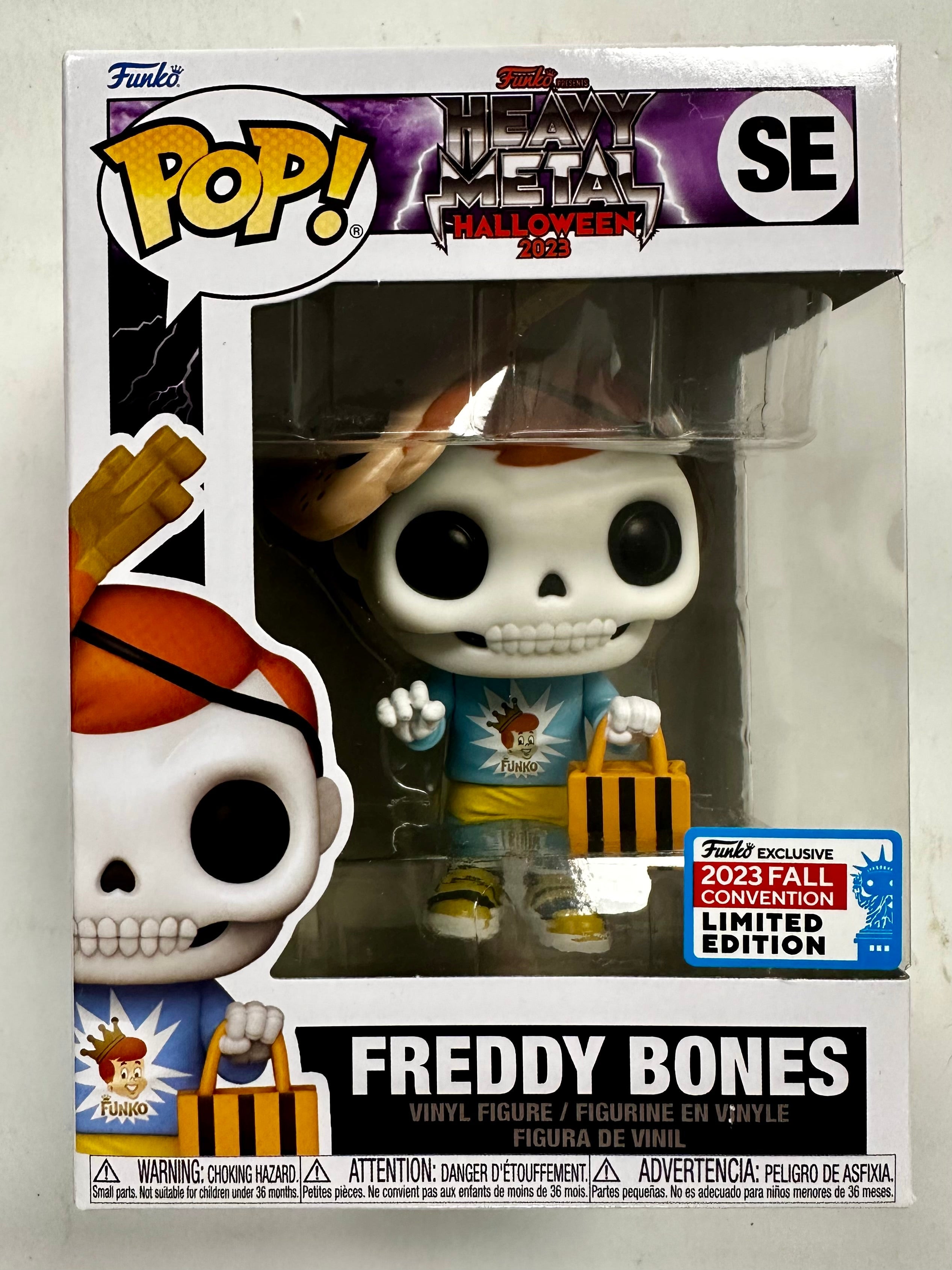 Funko Pop! Freddy Bones #SE Heavy Metal Halloween NYCC 2023 Fall Con Exclusive