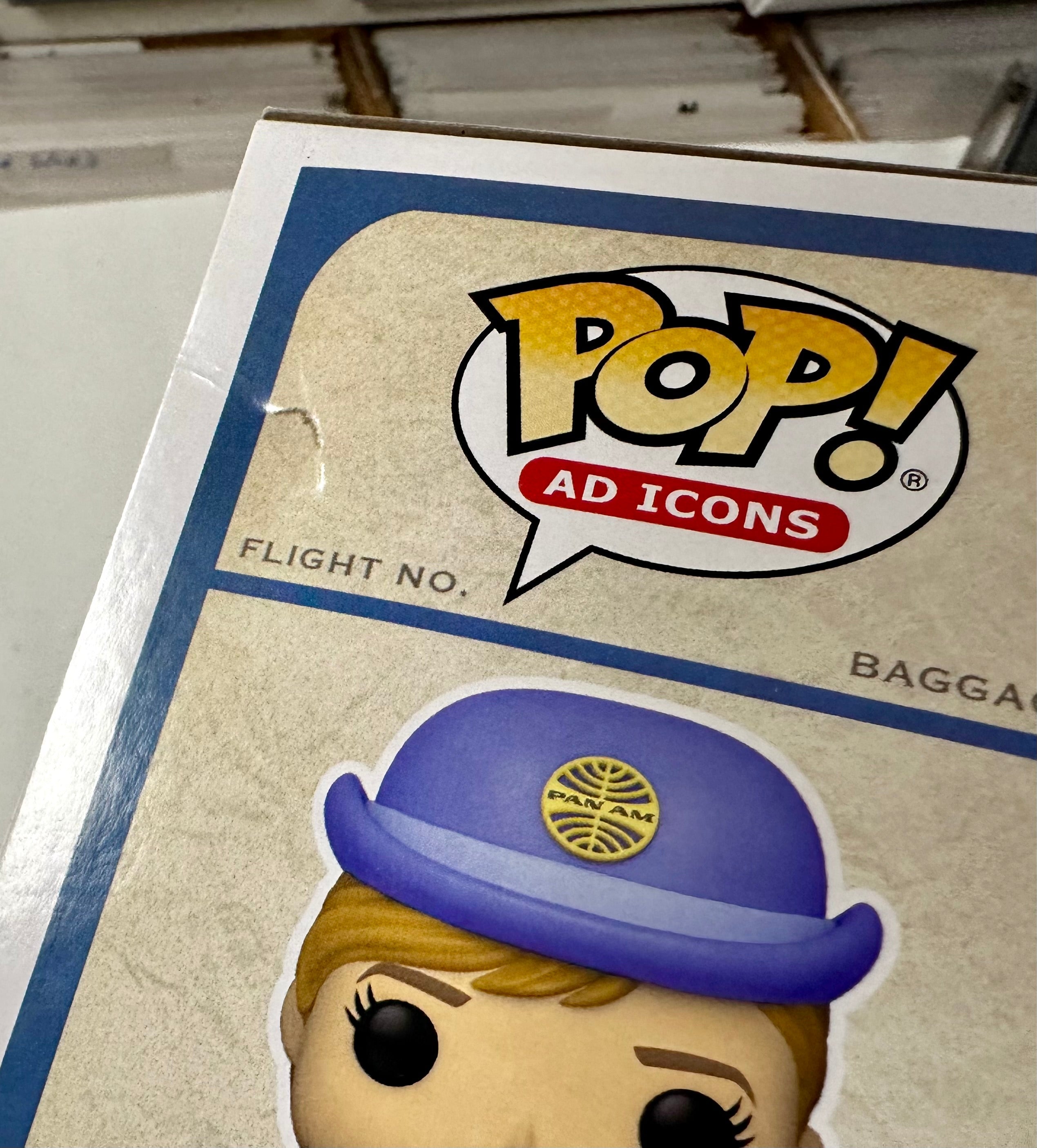 Funko Pop! Ad Icons Pan Am Airways Stewardess With White Bag #142 Vaulted 2021