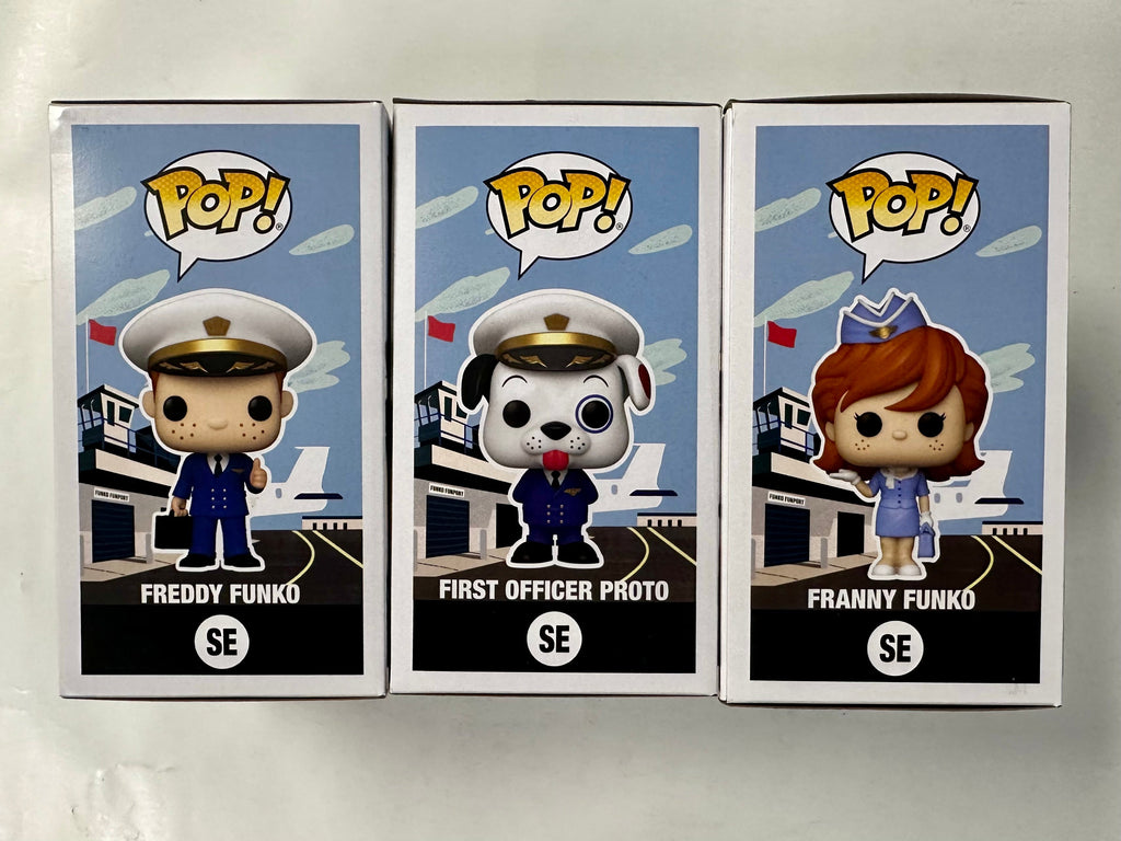 Funko Pop! Freddy, Franny & First Officer Proto #SE C2E2 2024 Airways Exclusive