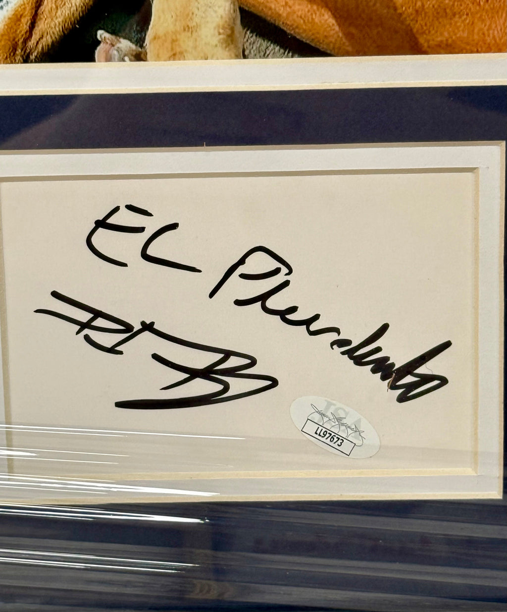 barstool-dave-portnoy-miss-peaches-framed-signed-cut-8x10-photo-with-jsa-coa