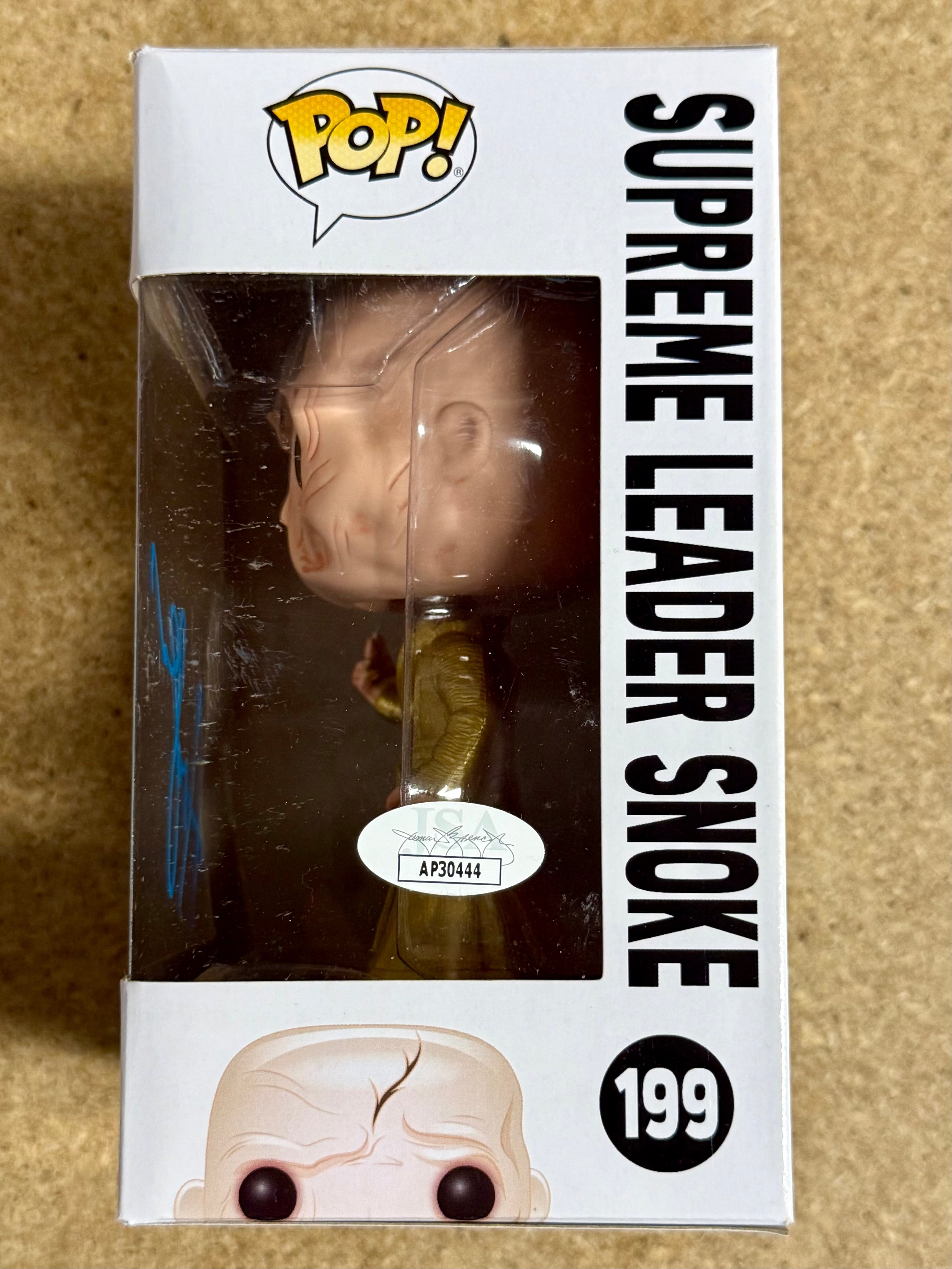 andy-serkis-signed-star-wars-supreme-leader-snoke-funko-pop-199-with-jsa-coa