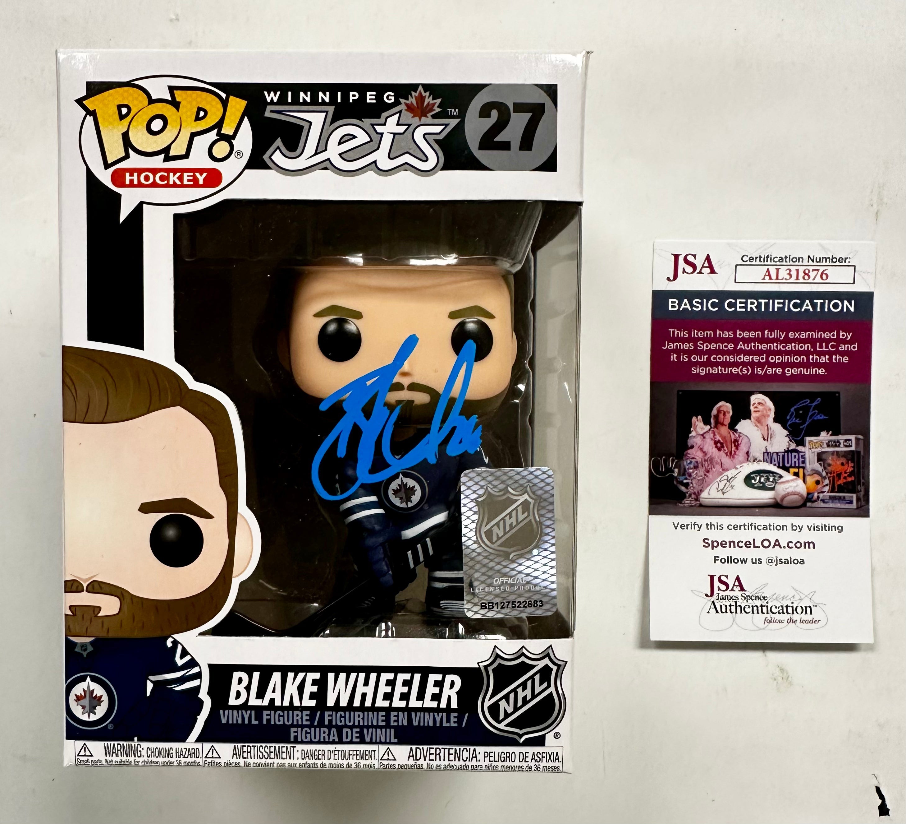 blake-wheeler-signed-nhl-winnipeg-jets-funko-pop-27-with-exclusive-jsa-coa
