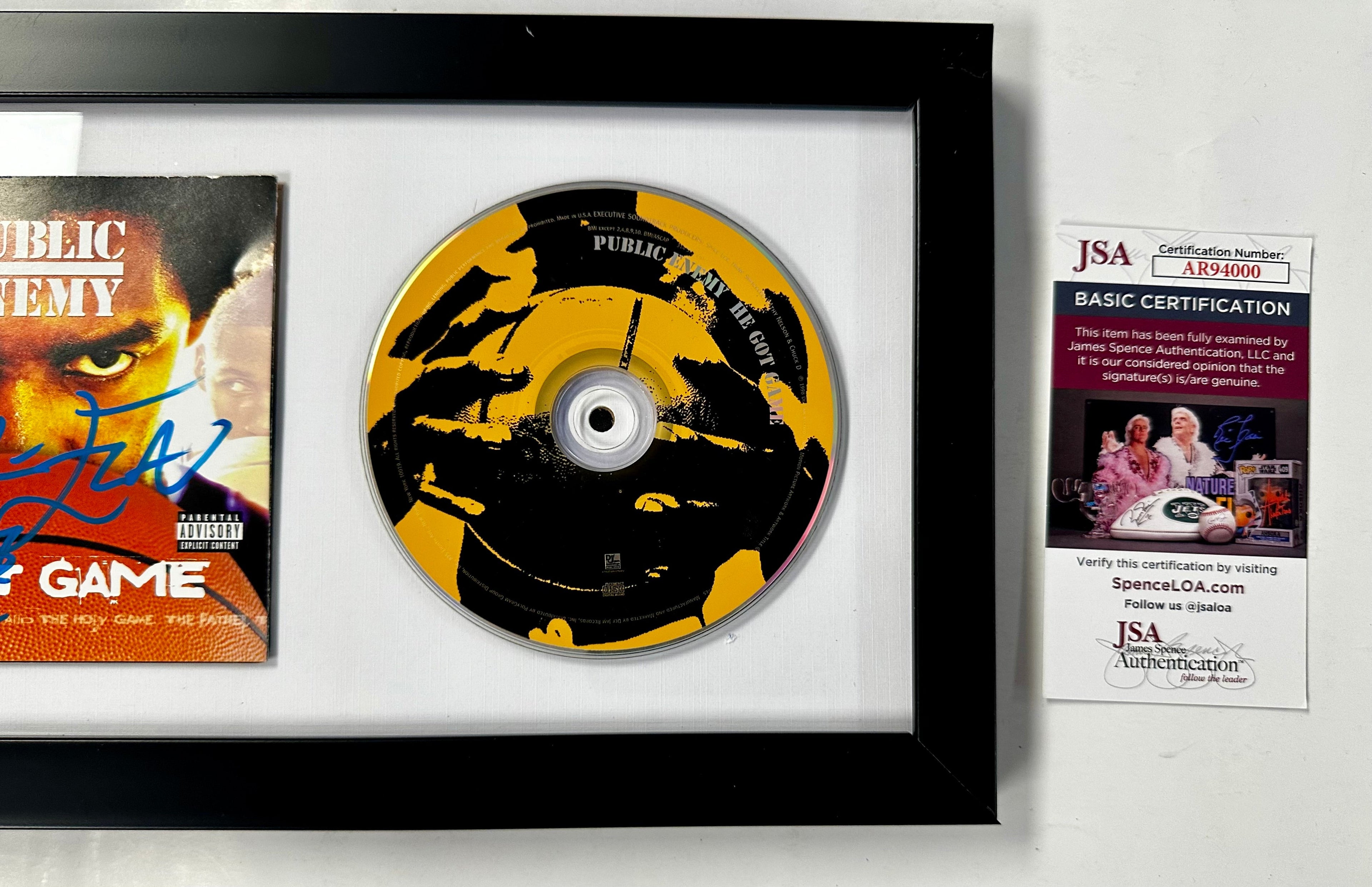 Flavor Flav Signed & Framed Public Enemy He Got Game Hip Hop Soundtrack JSA COA